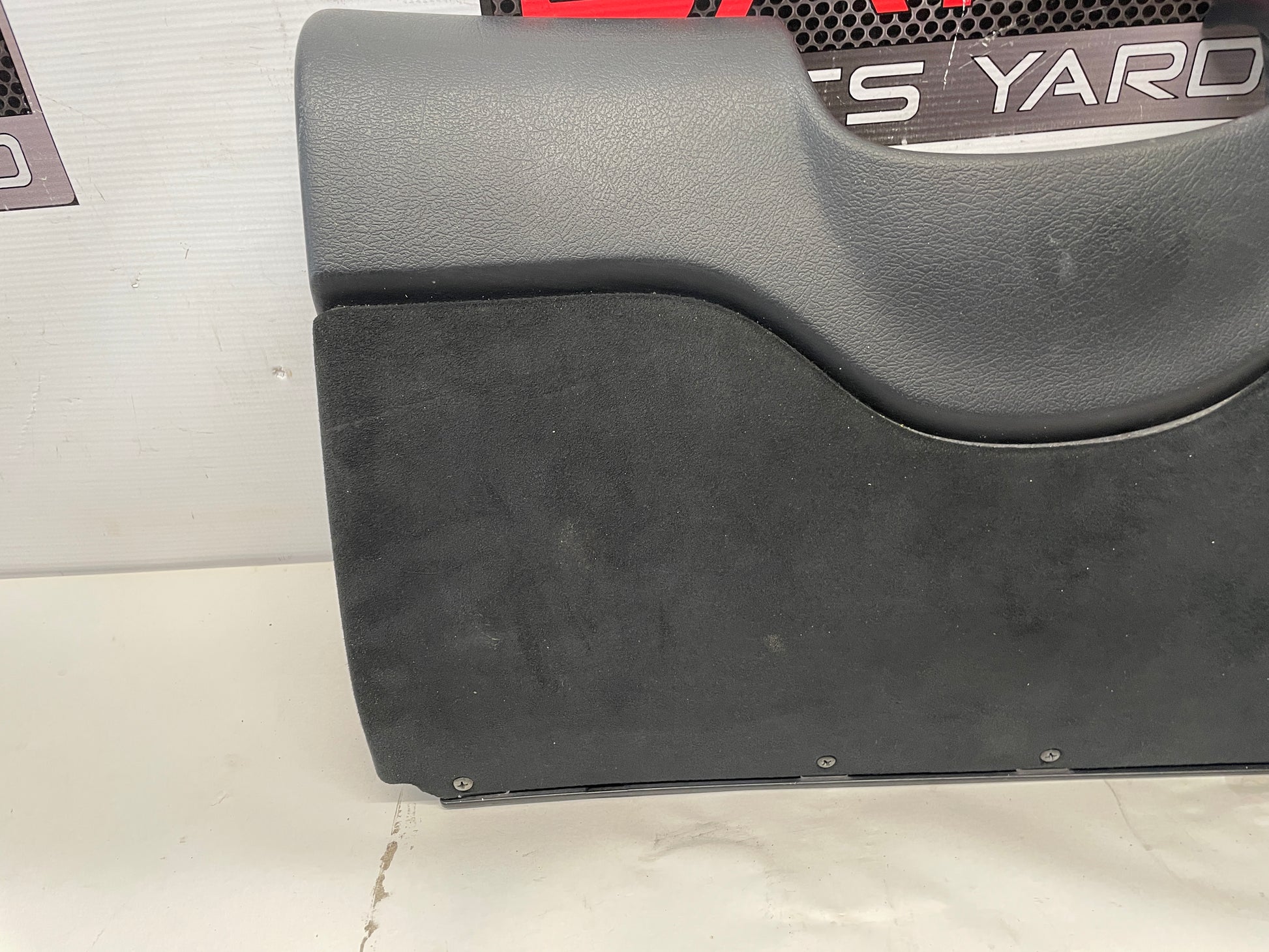 2004 Pontiac GTO Black Suede Knee Bolster Fuse Cover OEM - Day's Parts Yard