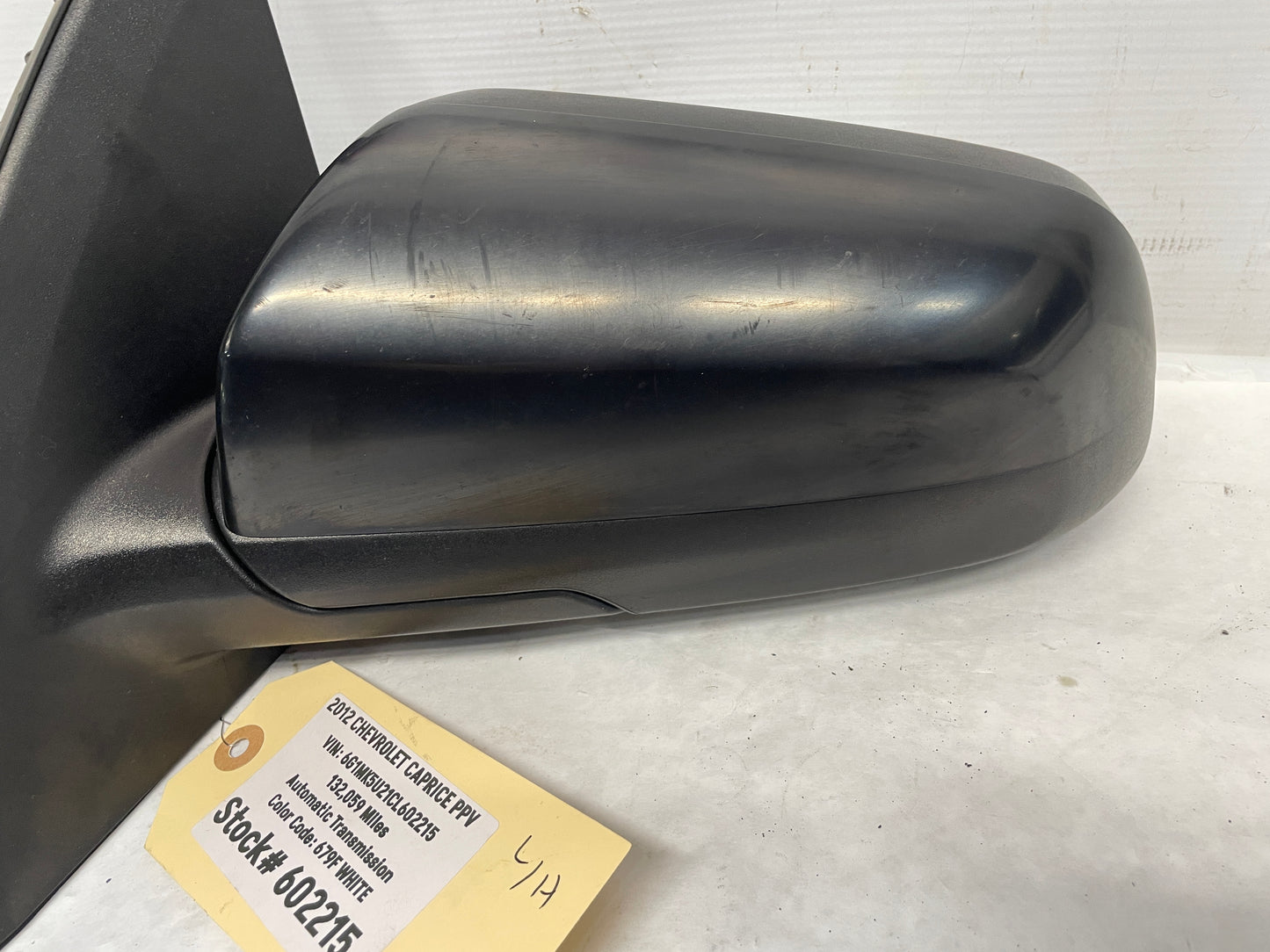 2012 Chevy Caprice PPV LH Driver Exterior Outside Mirror Black OEM