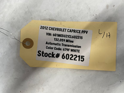 2012 Chevy Caprice PPV LH Driver Exterior Outside Mirror Black OEM