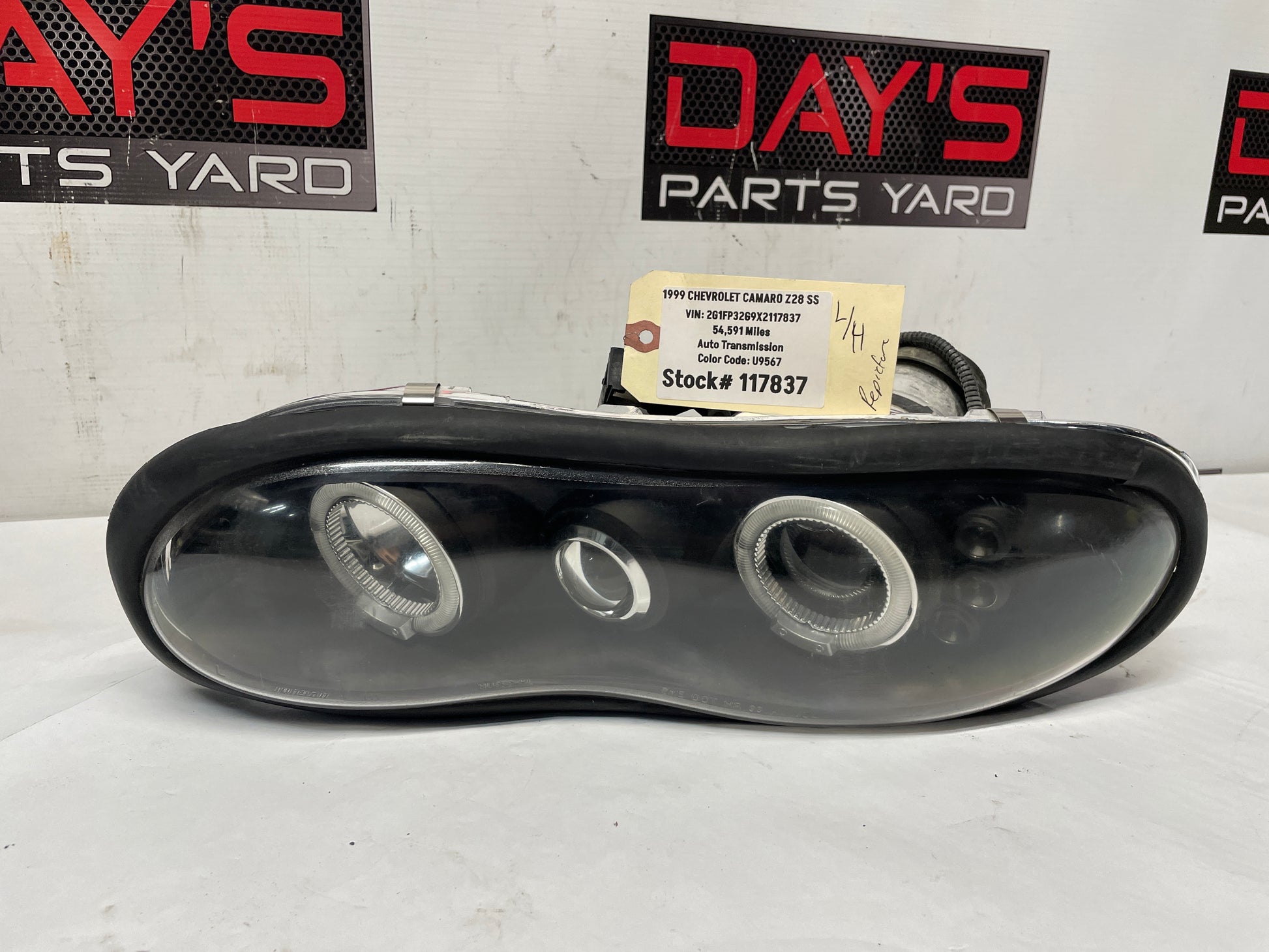 1999 Chevy Camaro Z28 RH & LH Headlights Head Light Lamps Aftermarket Assembly - Day's Parts Yard
