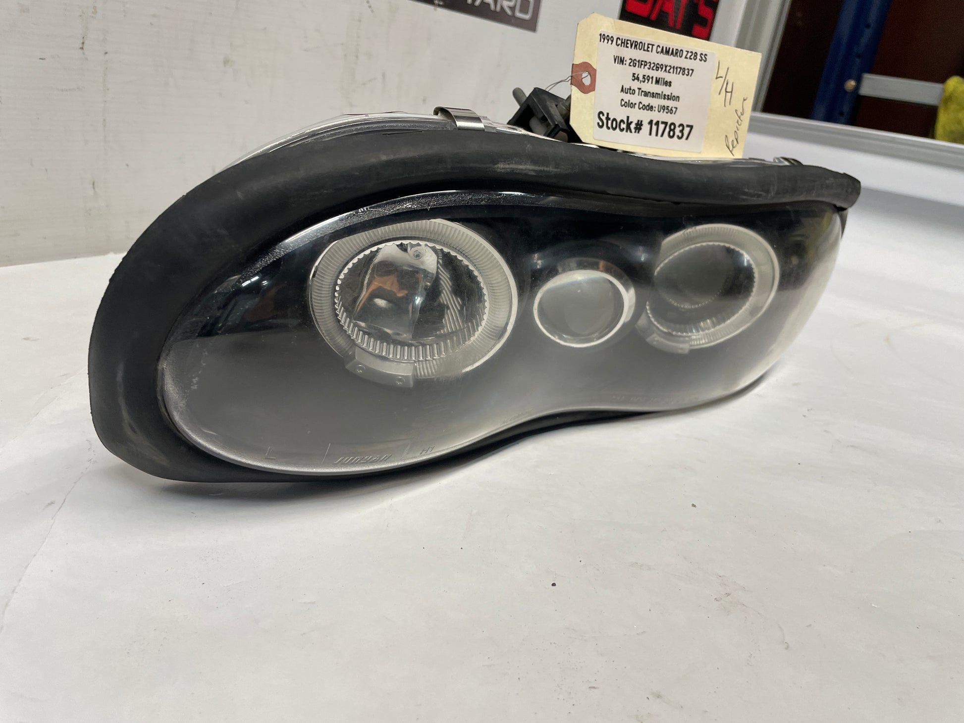 1999 Chevy Camaro Z28 RH & LH Headlights Head Light Lamps Aftermarket Assembly - Day's Parts Yard