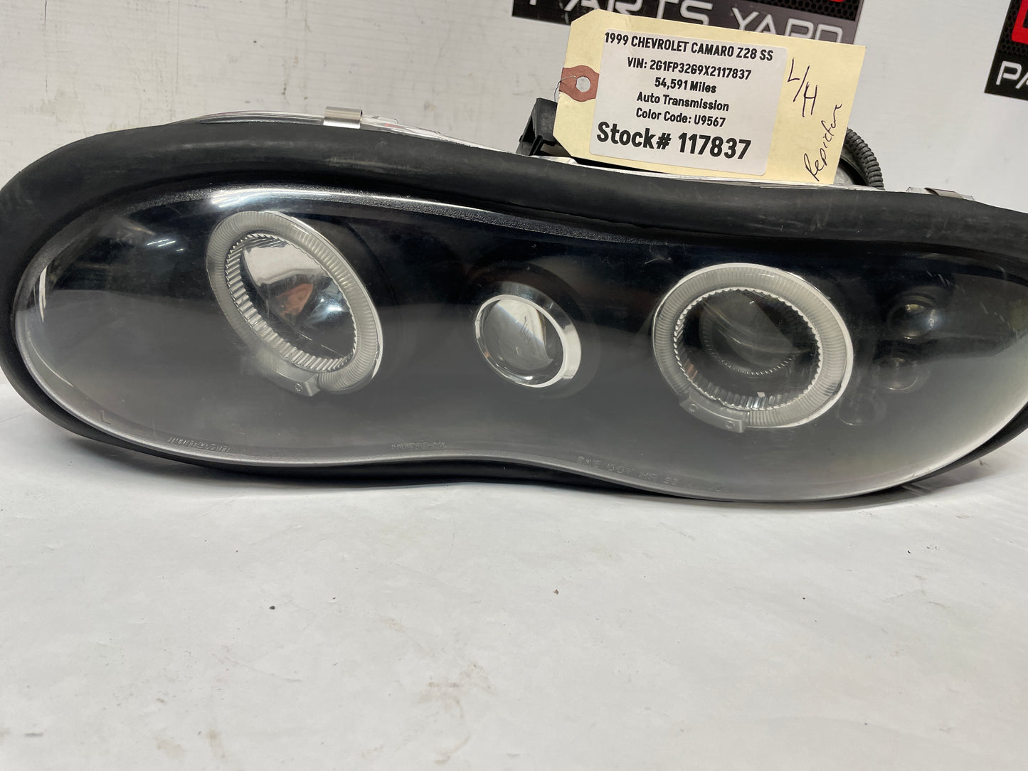 1999 Chevy Camaro Z28 RH & LH Headlights Head Light Lamps Aftermarket Assembly - Day's Parts Yard