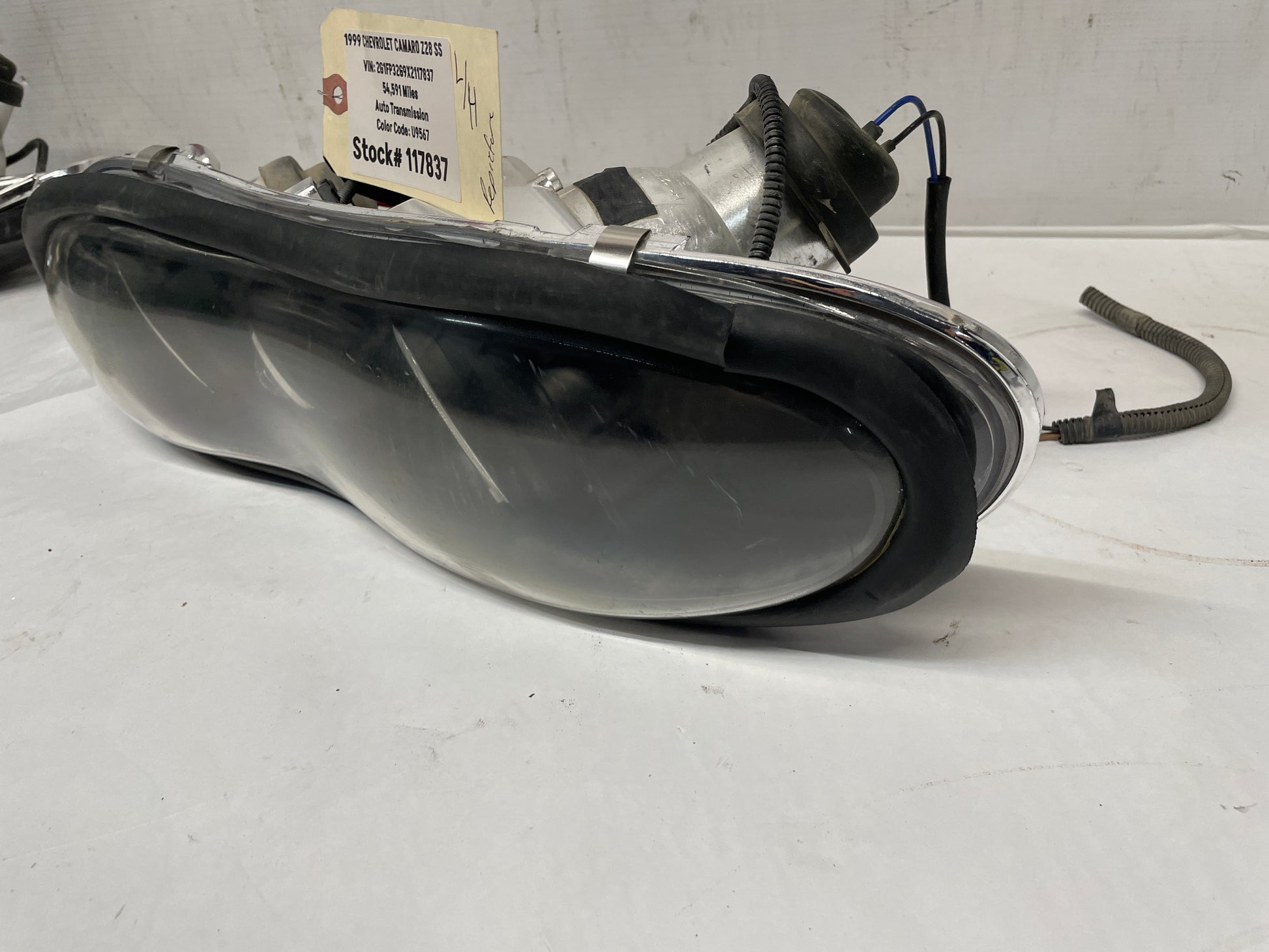 1999 Chevy Camaro Z28 RH & LH Headlights Head Light Lamps Aftermarket Assembly - Day's Parts Yard