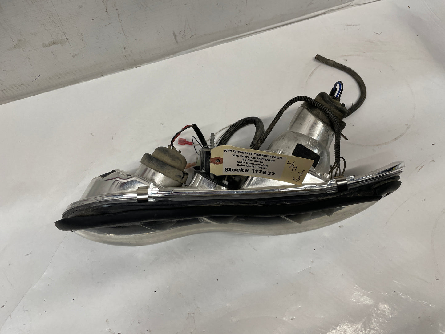 1999 Chevy Camaro Z28 RH & LH Headlights Head Light Lamps Aftermarket Assembly - Day's Parts Yard