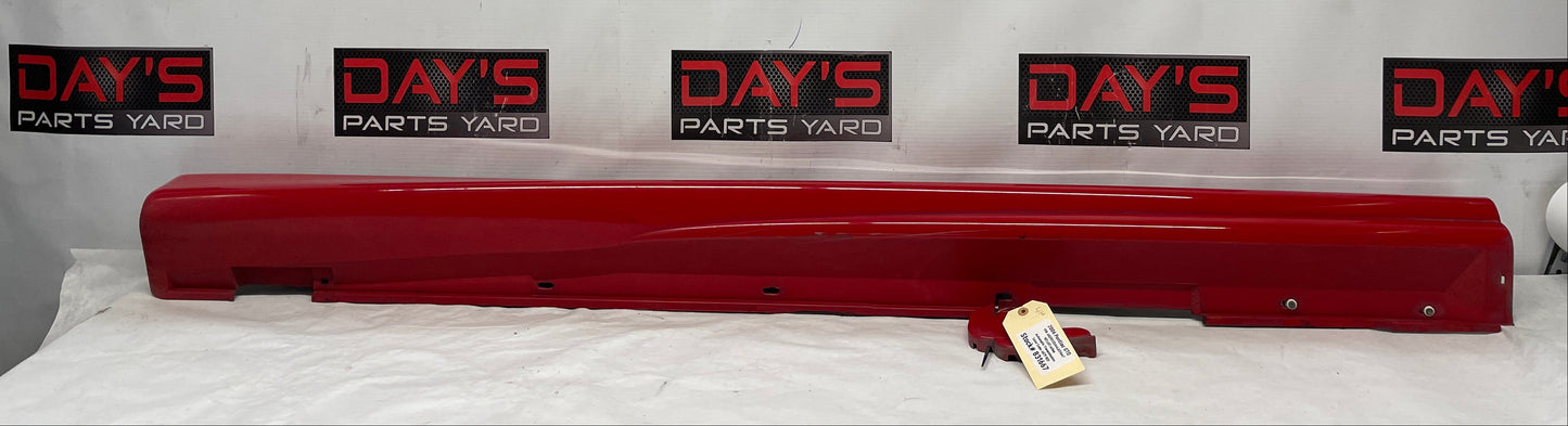 2006 Pontiac GTO LH Driver Rocker Molding Side Skirt Trim Panel Red OEM - Day's Parts Yard