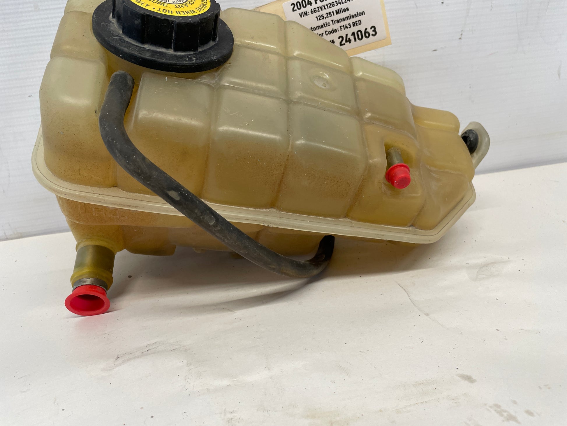 2004 Pontiac GTO Coolant Over Flow Tank Reservoir Bottle w/ Hoses OEM - Day's Parts Yard