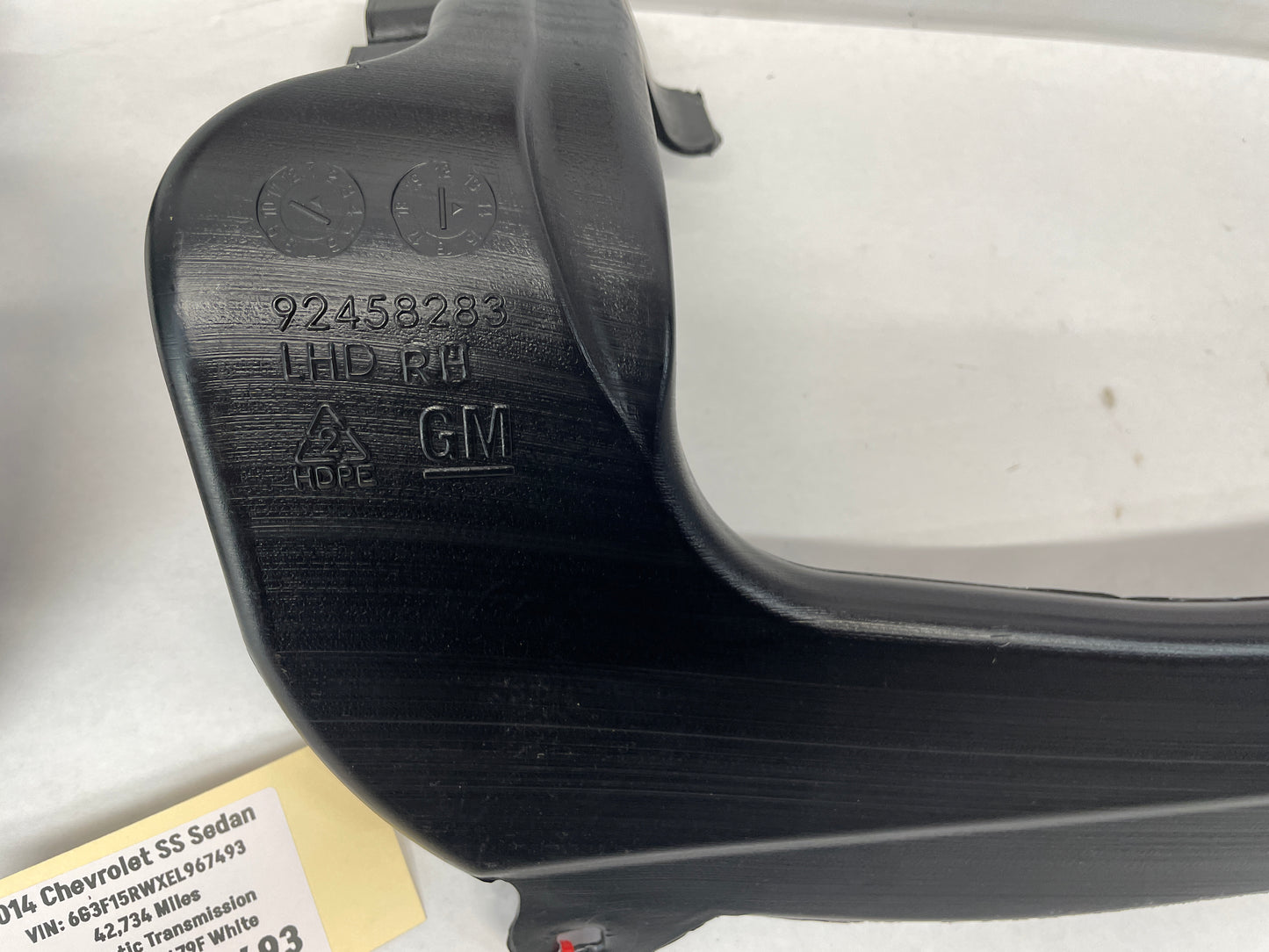 2014 Chevy SS Sedan RH & LH HVAC Carpet Air Vent Ducts OEM - Day's Parts Yard