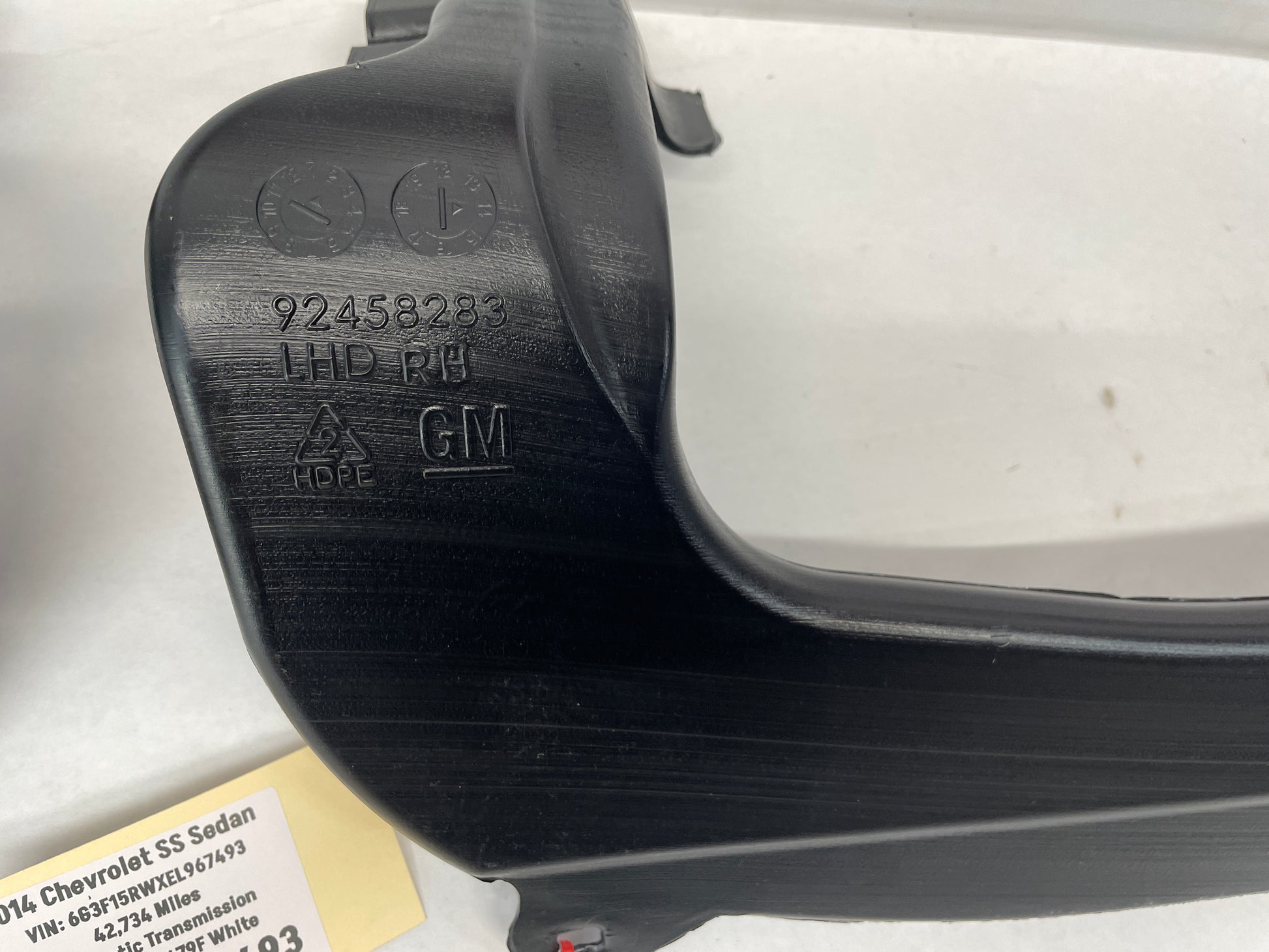 2014 Chevy SS Sedan RH & LH HVAC Carpet Air Vent Ducts OEM - Day's Parts Yard