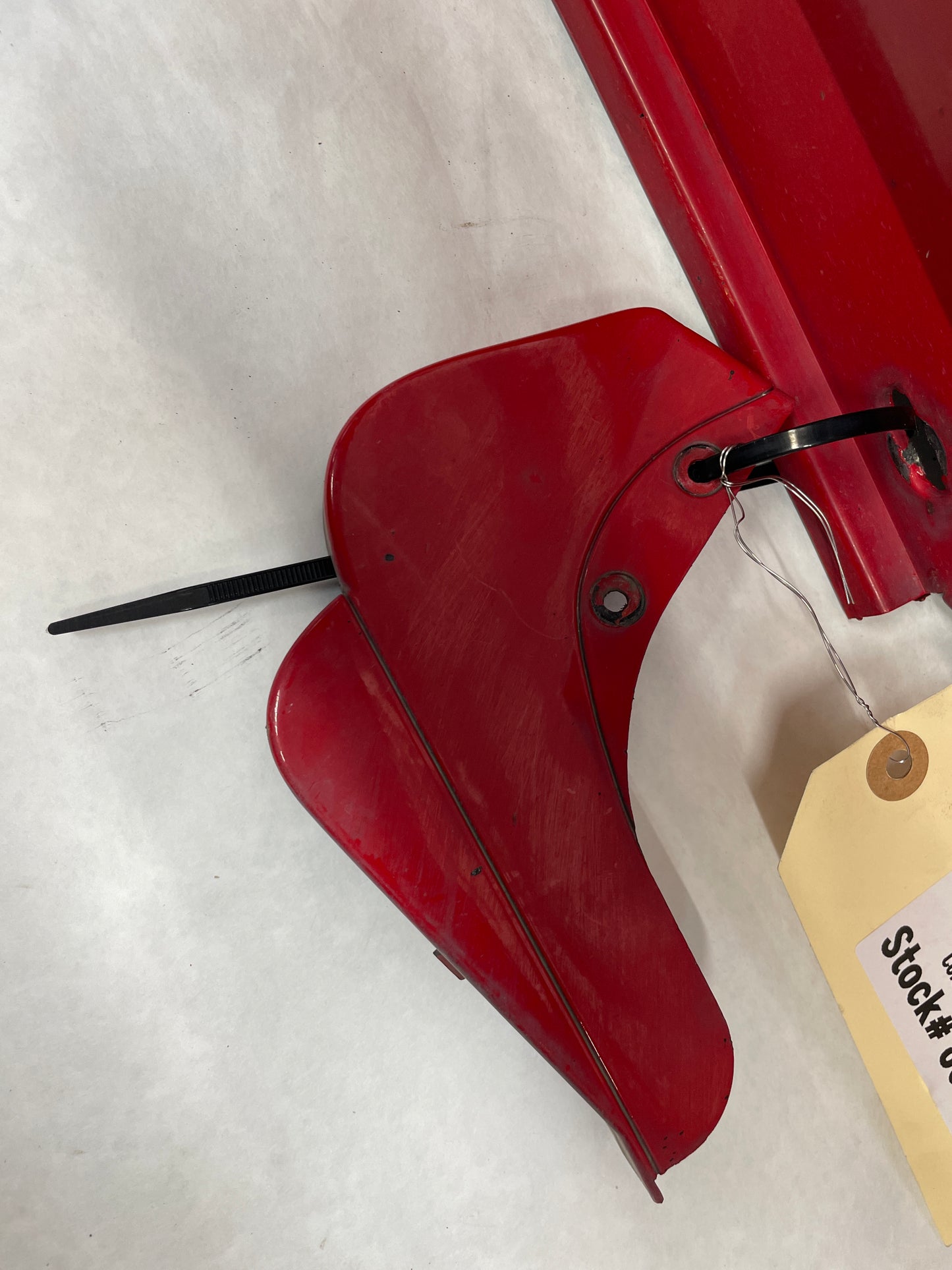 2006 Pontiac GTO LH Driver Rocker Molding Side Skirt Trim Panel Red OEM - Day's Parts Yard