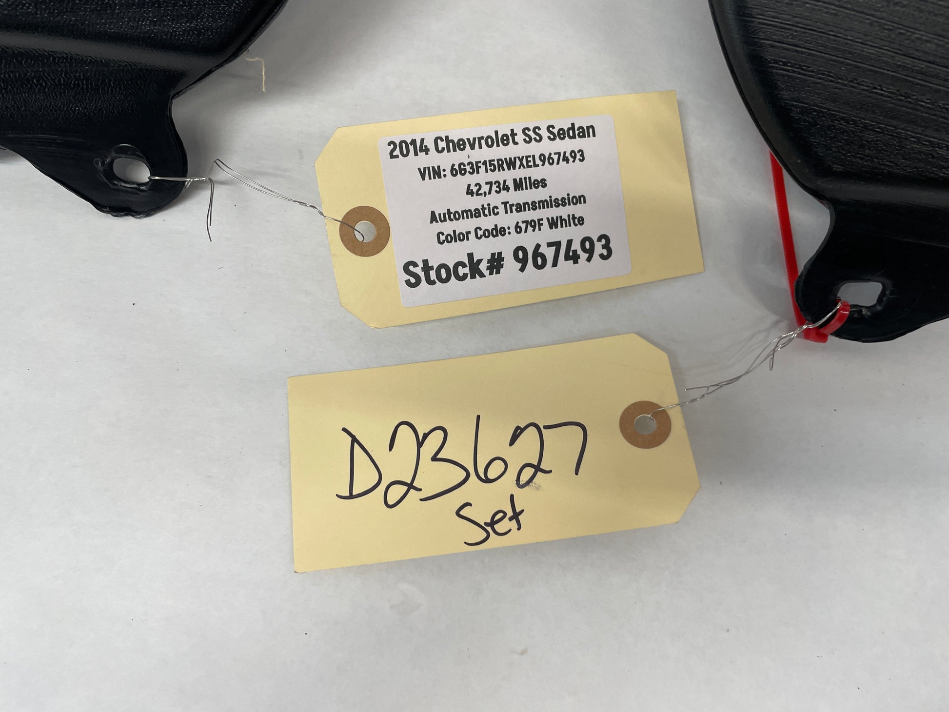 2014 Chevy SS Sedan RH & LH HVAC Carpet Air Vent Ducts OEM - Day's Parts Yard