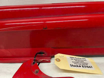 2006 Pontiac GTO LH Driver Rocker Molding Side Skirt Trim Panel Red OEM - Day's Parts Yard