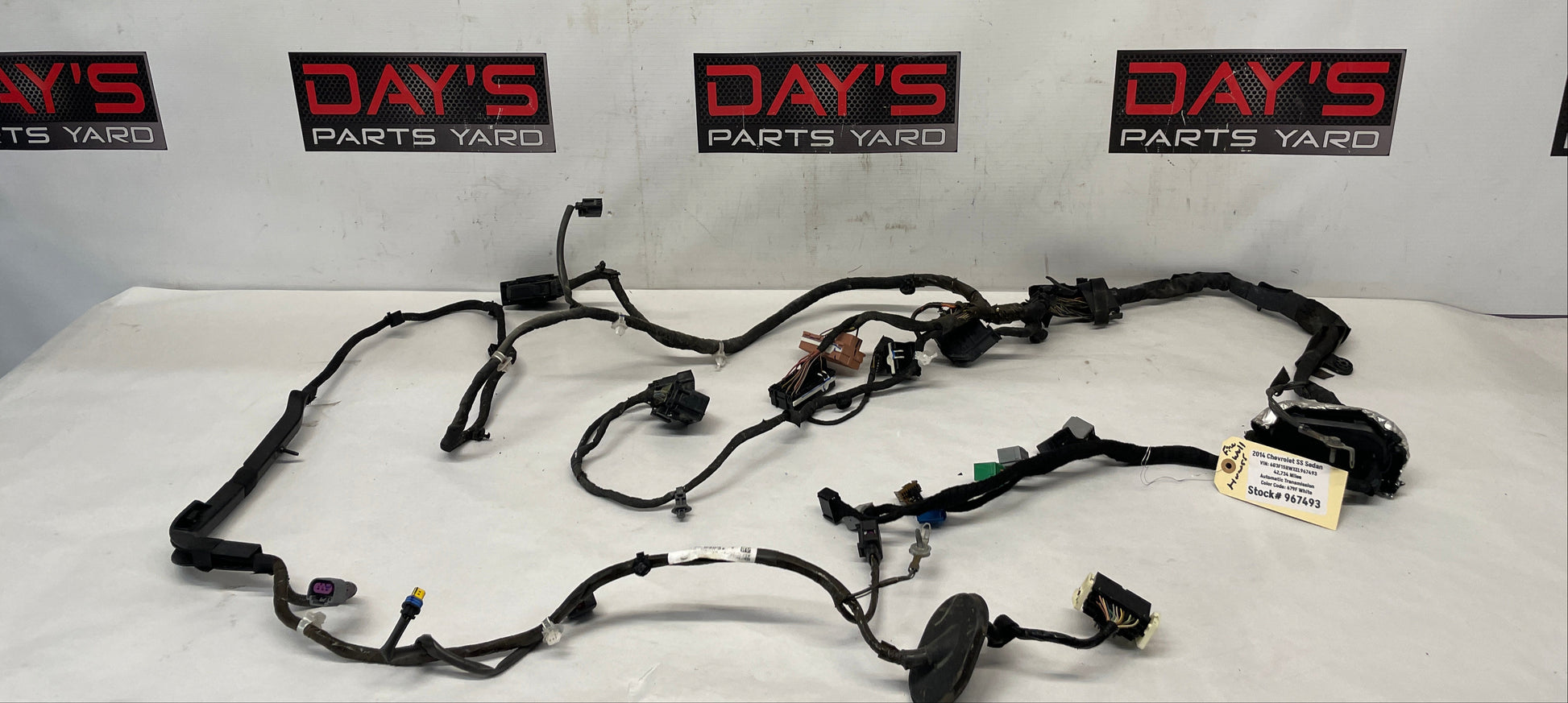 2014 Chevy SS Sedan Fire Wall Engine Bay Front Chassis Wire Wiring Harness OEM - Day's Parts Yard