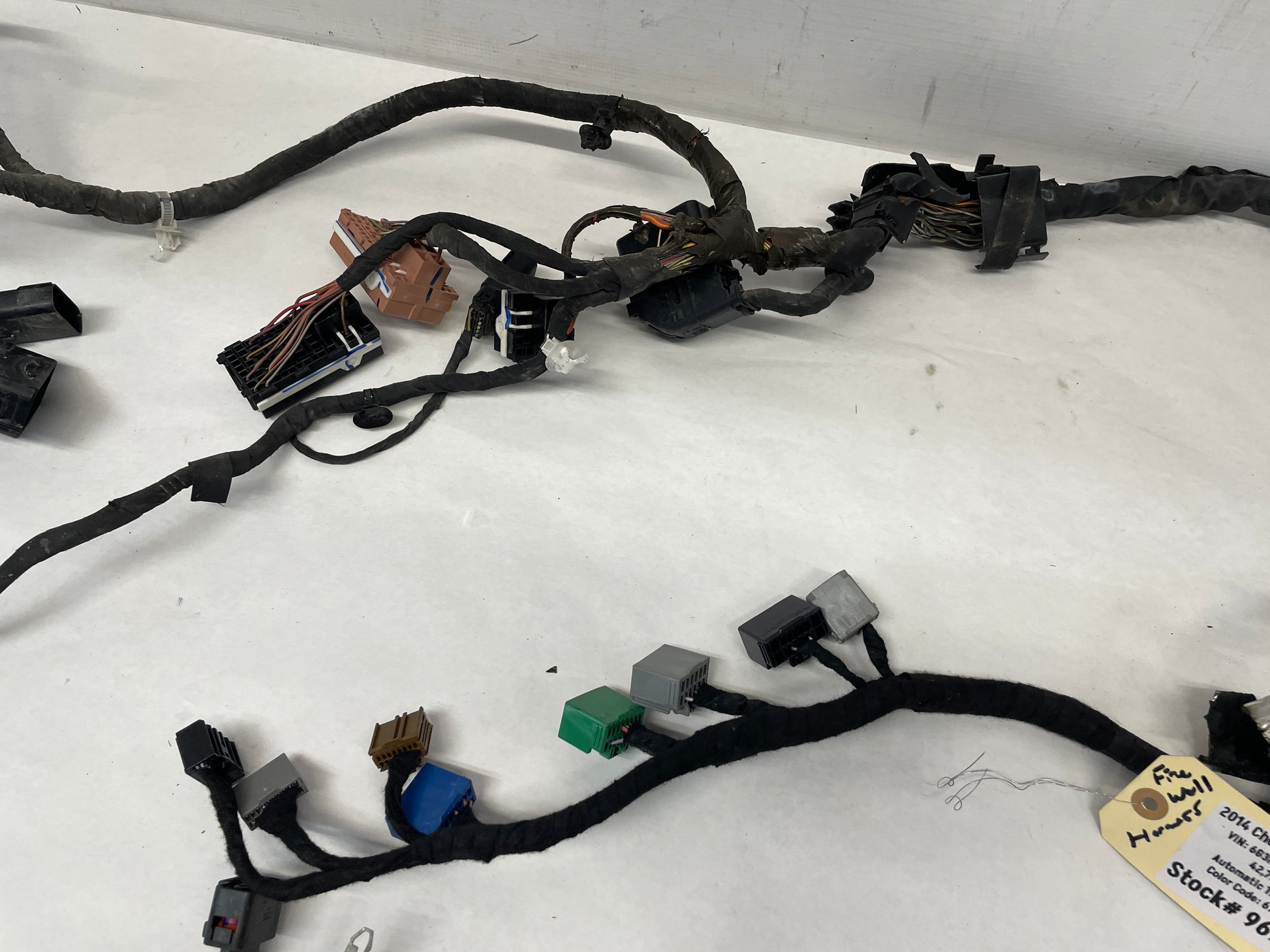 2014 Chevy SS Sedan Fire Wall Engine Bay Front Chassis Wire Wiring Harness OEM - Day's Parts Yard