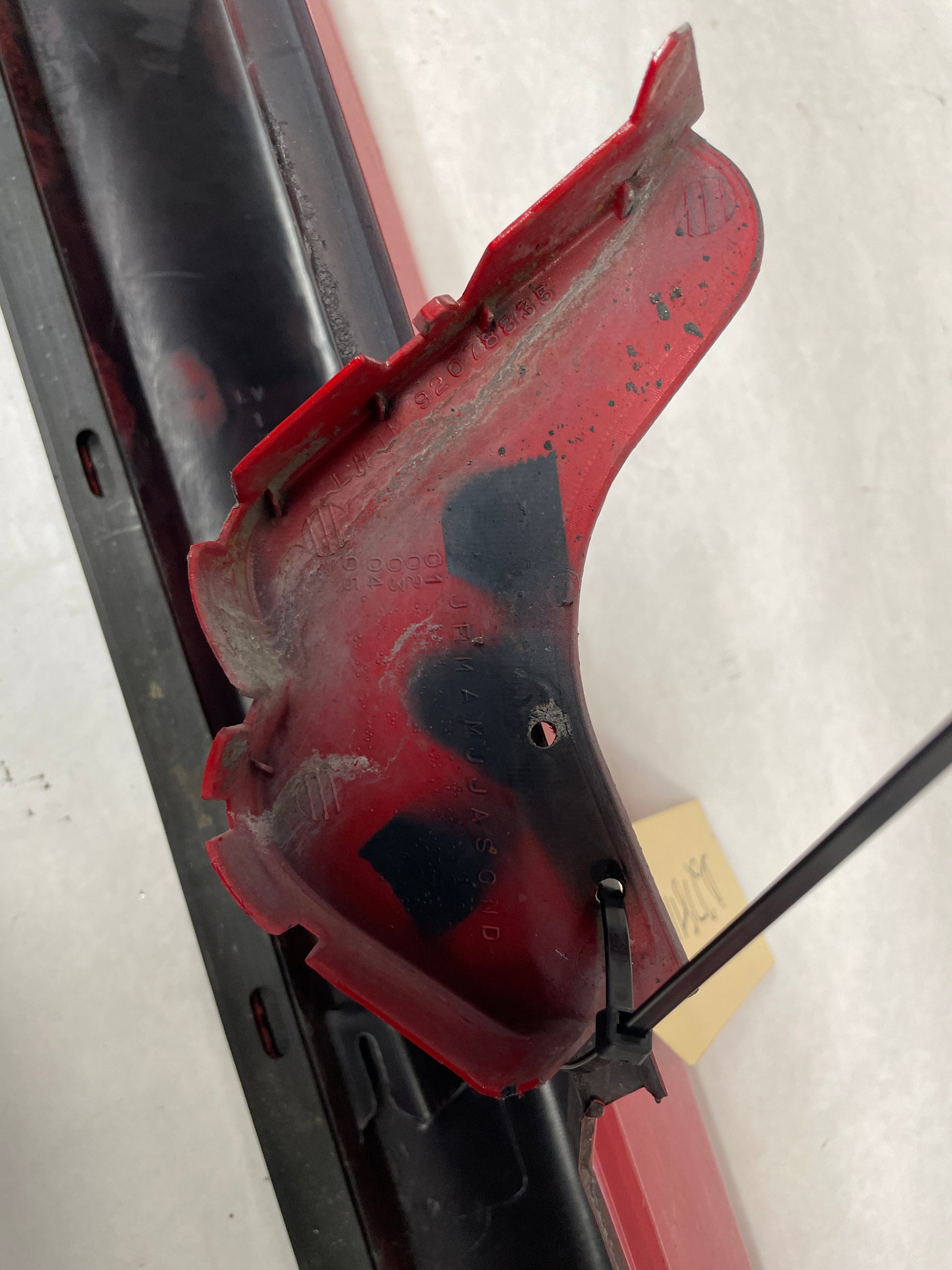 2006 Pontiac GTO LH Driver Rocker Molding Side Skirt Trim Panel Red OEM - Day's Parts Yard