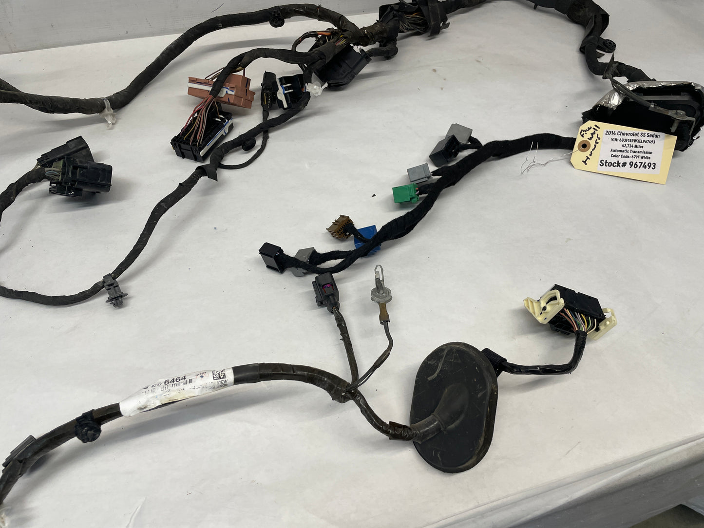 2014 Chevy SS Sedan Fire Wall Engine Bay Front Chassis Wire Wiring Harness OEM - Day's Parts Yard