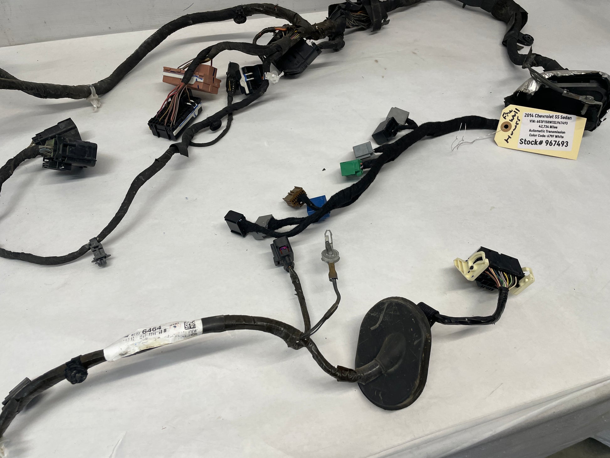 2014 Chevy SS Sedan Fire Wall Engine Bay Front Chassis Wire Wiring Harness OEM - Day's Parts Yard
