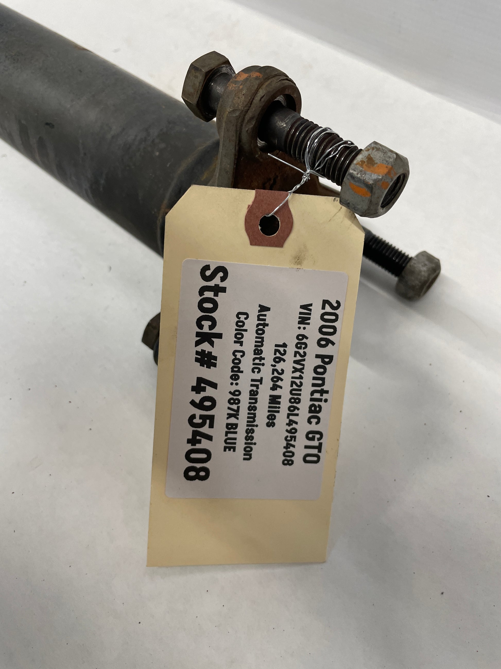 2006 Pontiac GTO Drive Shaft Driveshaft OEM - Day's Parts Yard