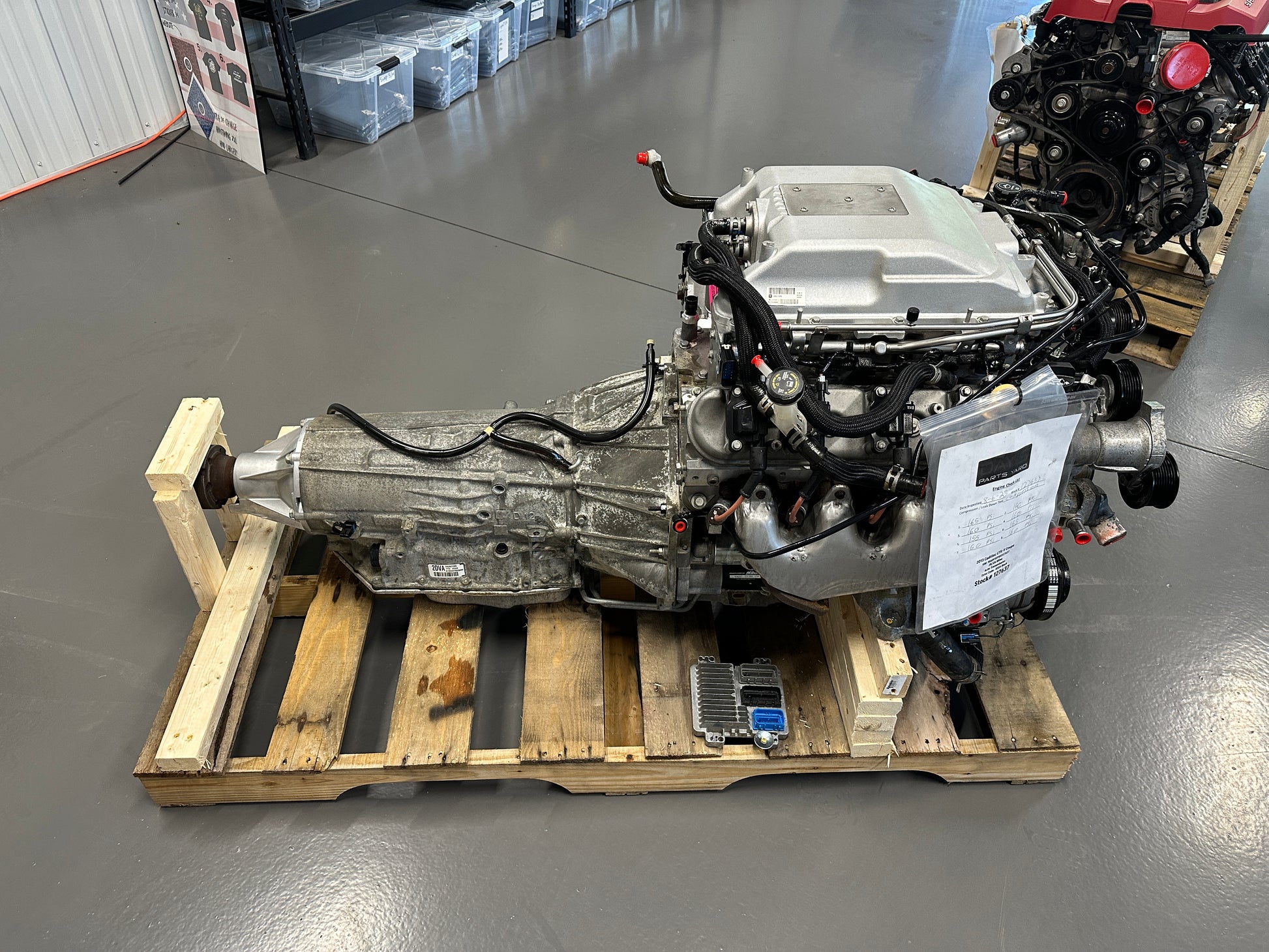 LSA 6.2L Factory Supercharged Engine Motor 6L90 Auto Trans Drivetrain Pullout 556HP 28k - Day's Parts Yard
