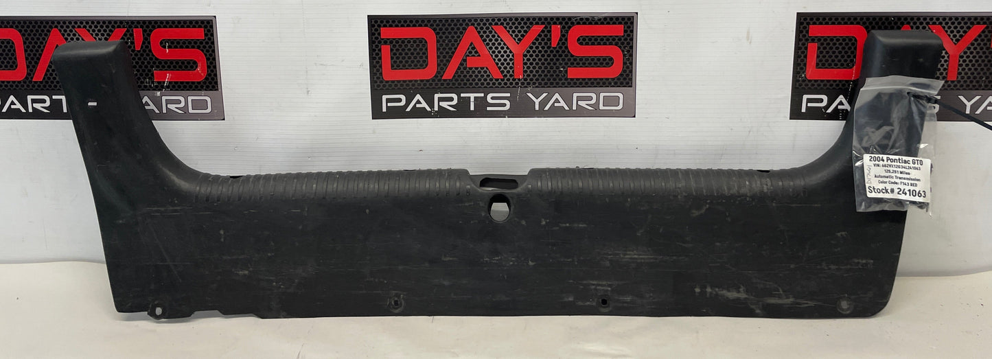 2004 Pontiac GTO Trunk Wall Plastic Cover Trim Panel OEM - Day's Parts Yard