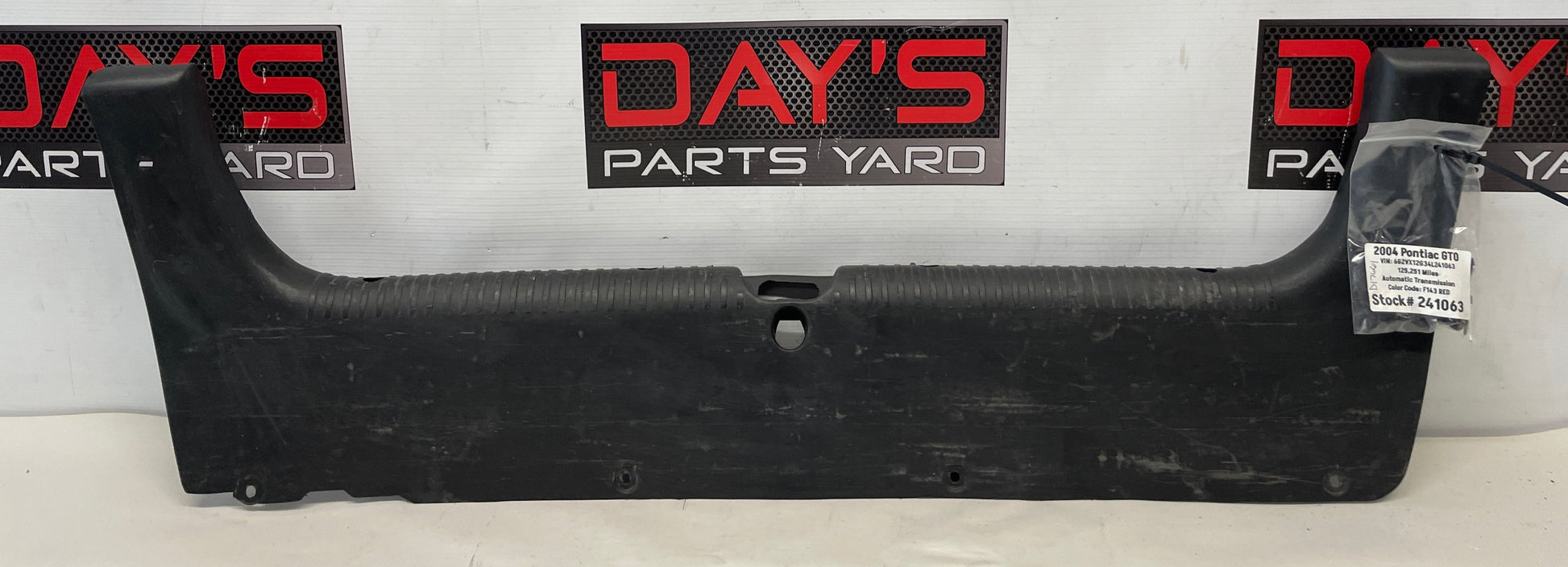 2004 Pontiac GTO Trunk Wall Plastic Cover Trim Panel OEM - Day's Parts Yard