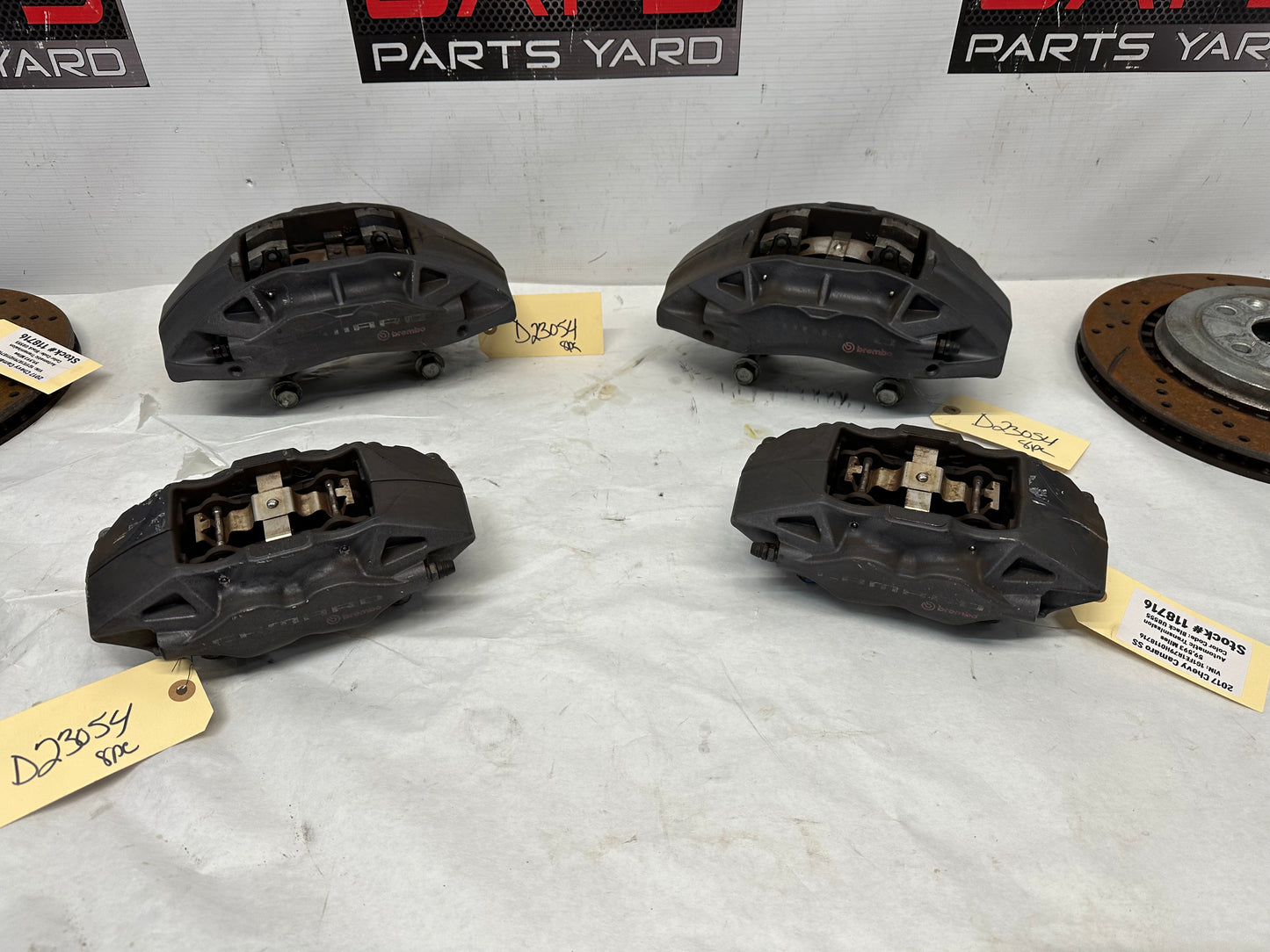 2017 Chevy Camaro SS Brembo Brake Calipers and Rotors OEM - Day's Parts Yard