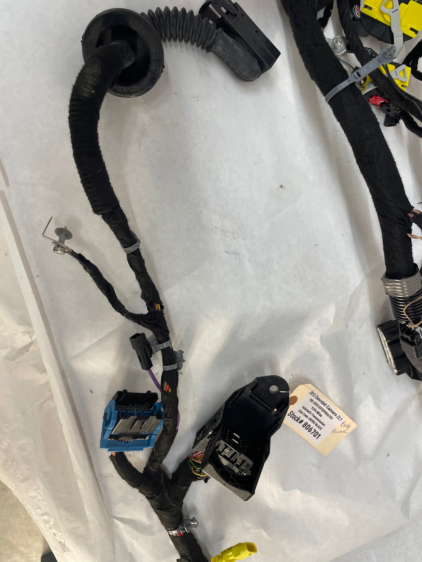 2013 Chevy Camaro Body Chassis Wire Wiring Harness Assembly OEM - Day's Parts Yard