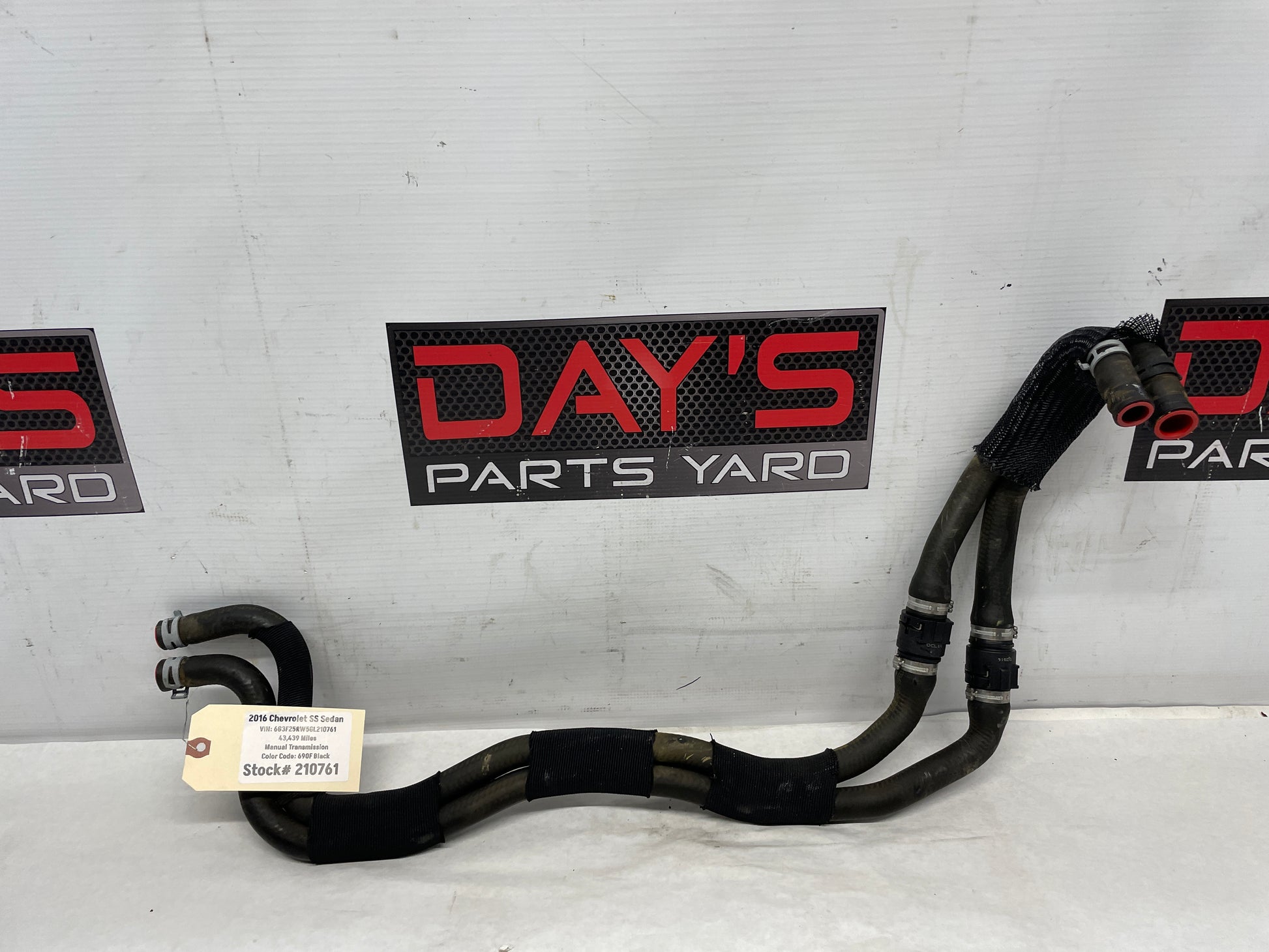2016 Chevy SS Sedan HVAC Heater Core Water Pump Hoses Lines Tubes OEM - Day's Parts Yard