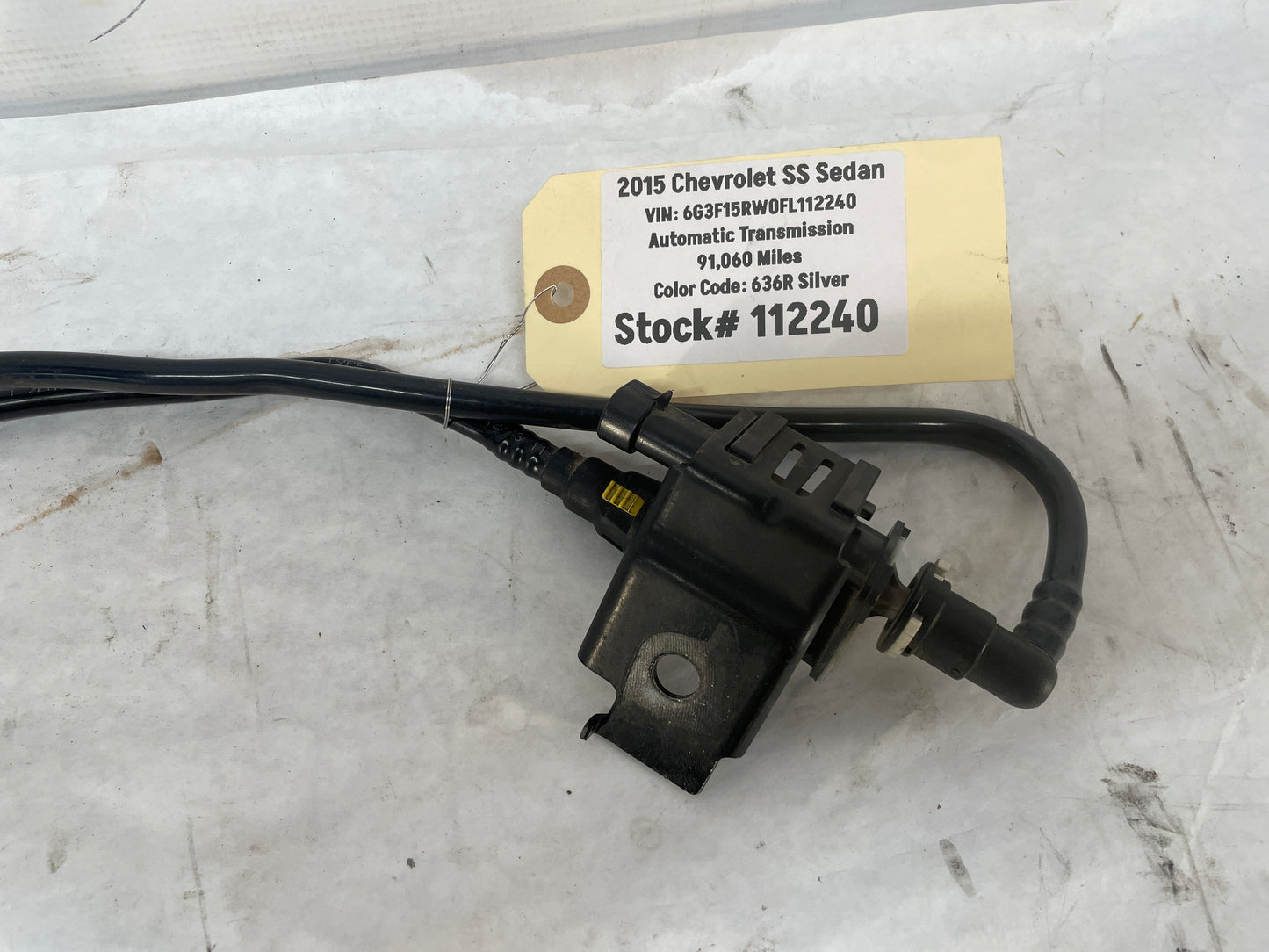 2015 Chevy SS Sedan Intake Evap Purge Valve Lines Tubes Hoses Lines OEM