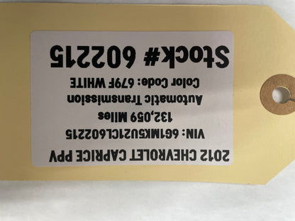 2013 Chevy Caprice PPV LH Driver Front Door Window Glass OEM