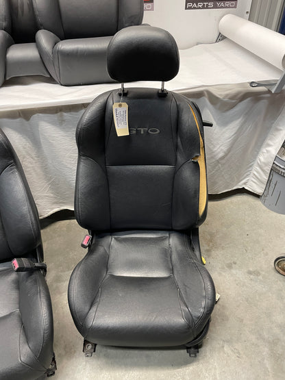 2006 Pontiac GTO Seats Front and Rear Black Leather OEM - Day's Parts Yard