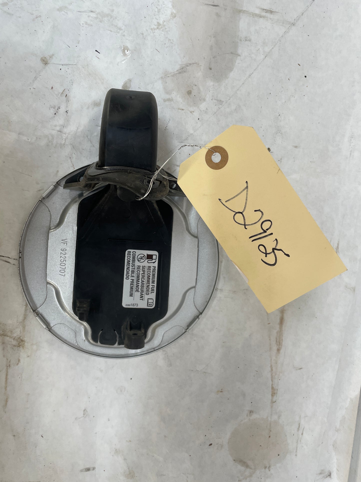 2015 Chevy SS Sedan Fuel Tank Gas Door Cover Silver OEM