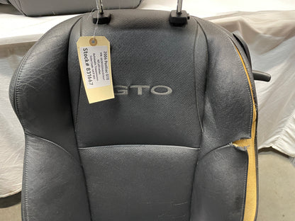 2006 Pontiac GTO Seats Front and Rear Black Leather OEM - Day's Parts Yard