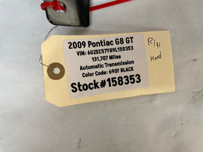 2009 Pontiac G8 GT RH & LH Hood Hinges OEM