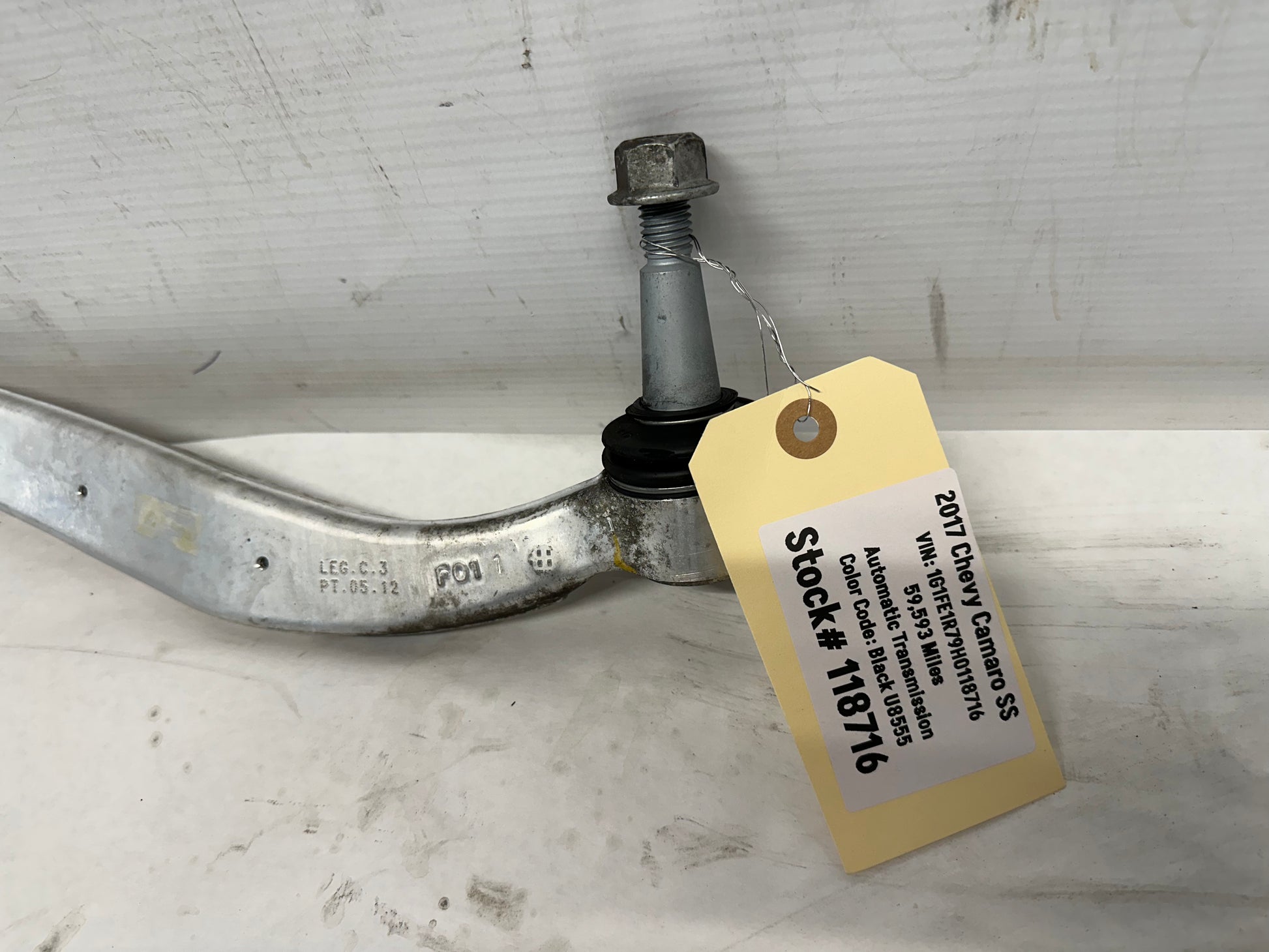 2017 Chevy Camaro SS Front RH Passenger Lower Control Arm OEM - Day's Parts Yard