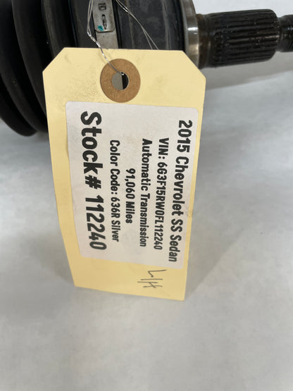 2015 Chevy SS Sedan LH Driver Rear CV Axle Half Shaft OEM