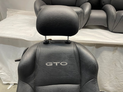 2006 Pontiac GTO Seats Front and Rear Black Leather OEM - Day's Parts Yard