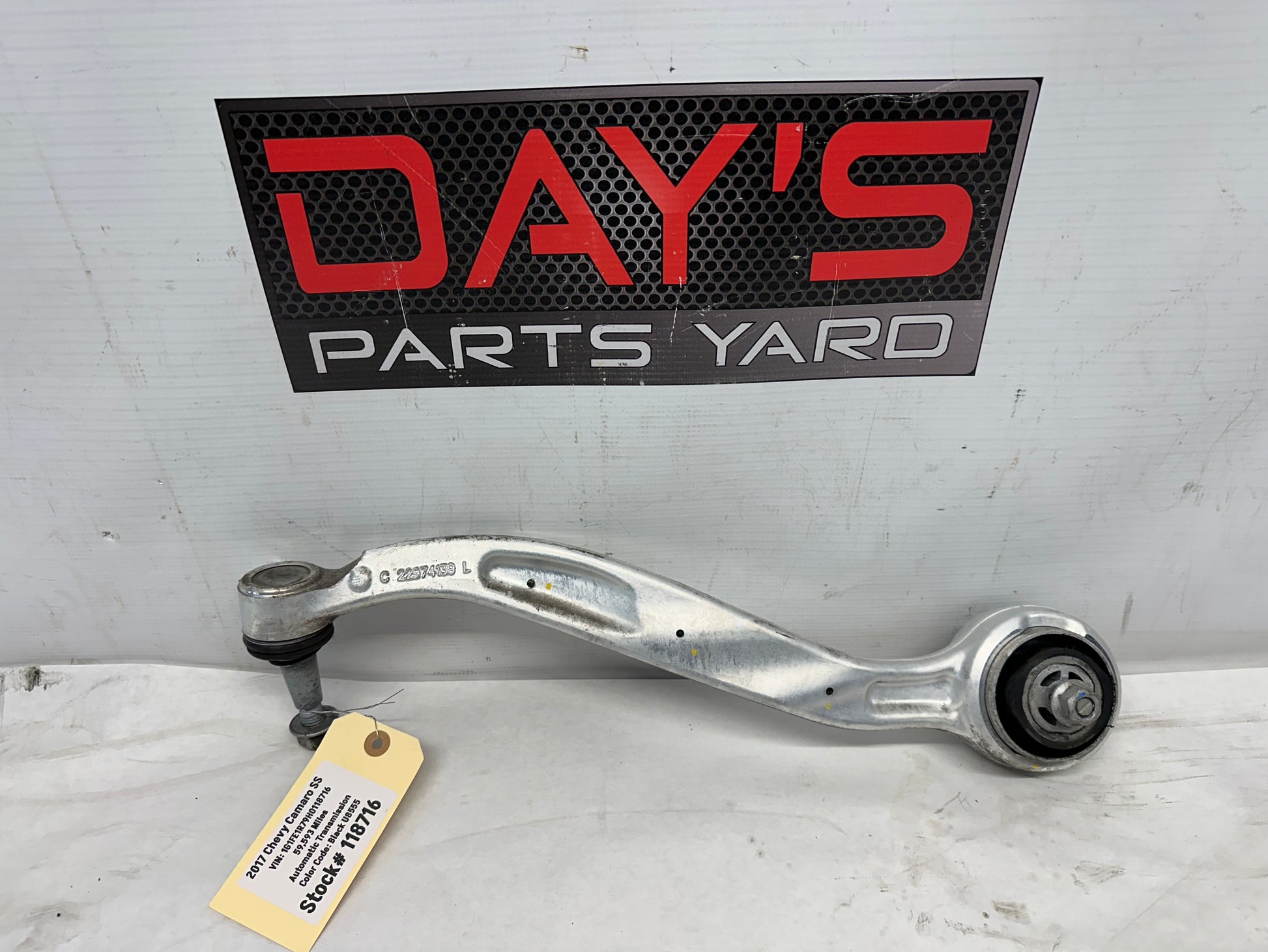 2017 Chevy Camaro SS Front LH Driver Lower Control Arm OEM - Day's Parts Yard