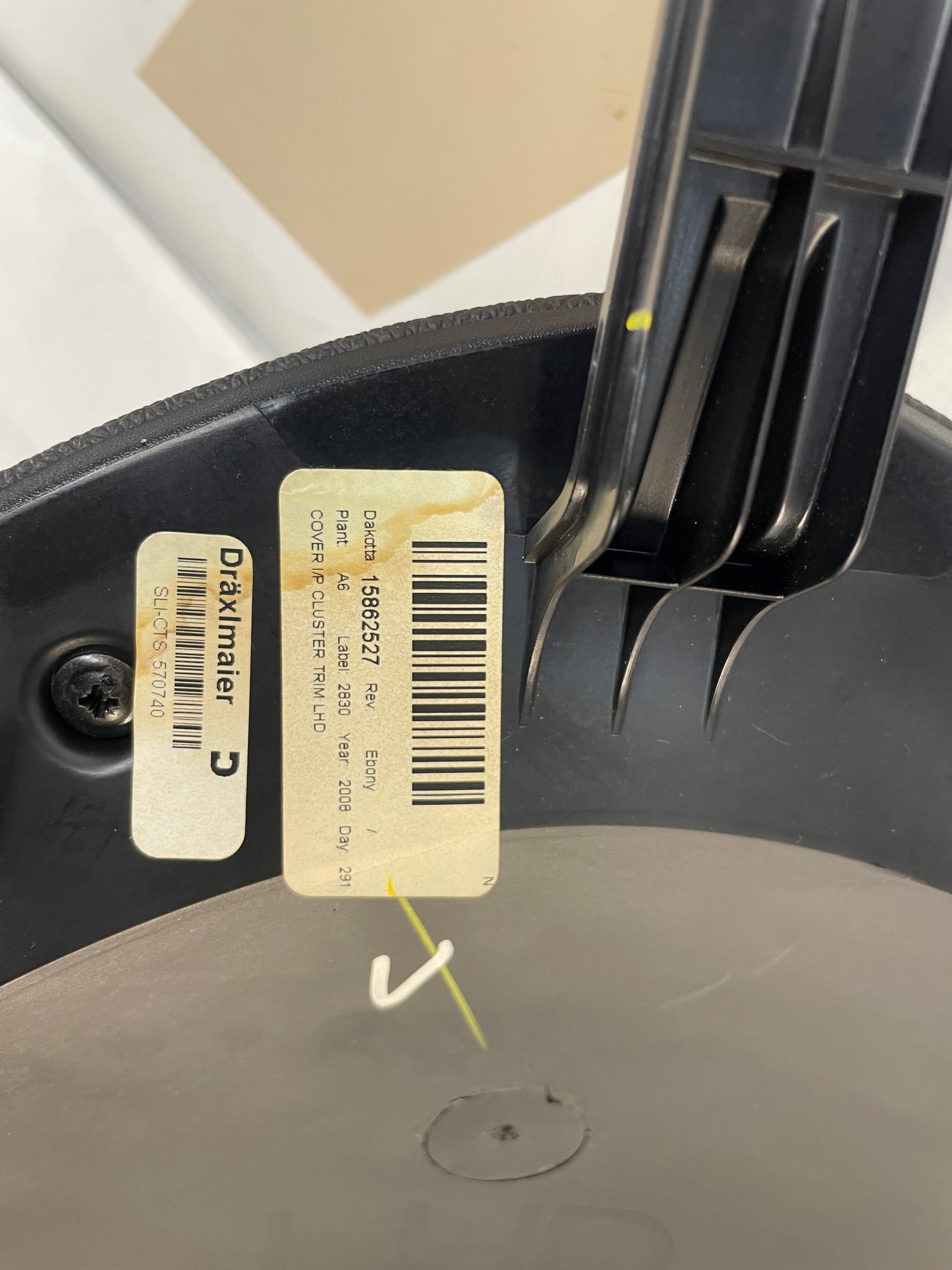 2009 Cadillac CTS-V Sedan Instrument Cluster Upper Dash Trim Panel Cover Hood OEM - Day's Parts Yard