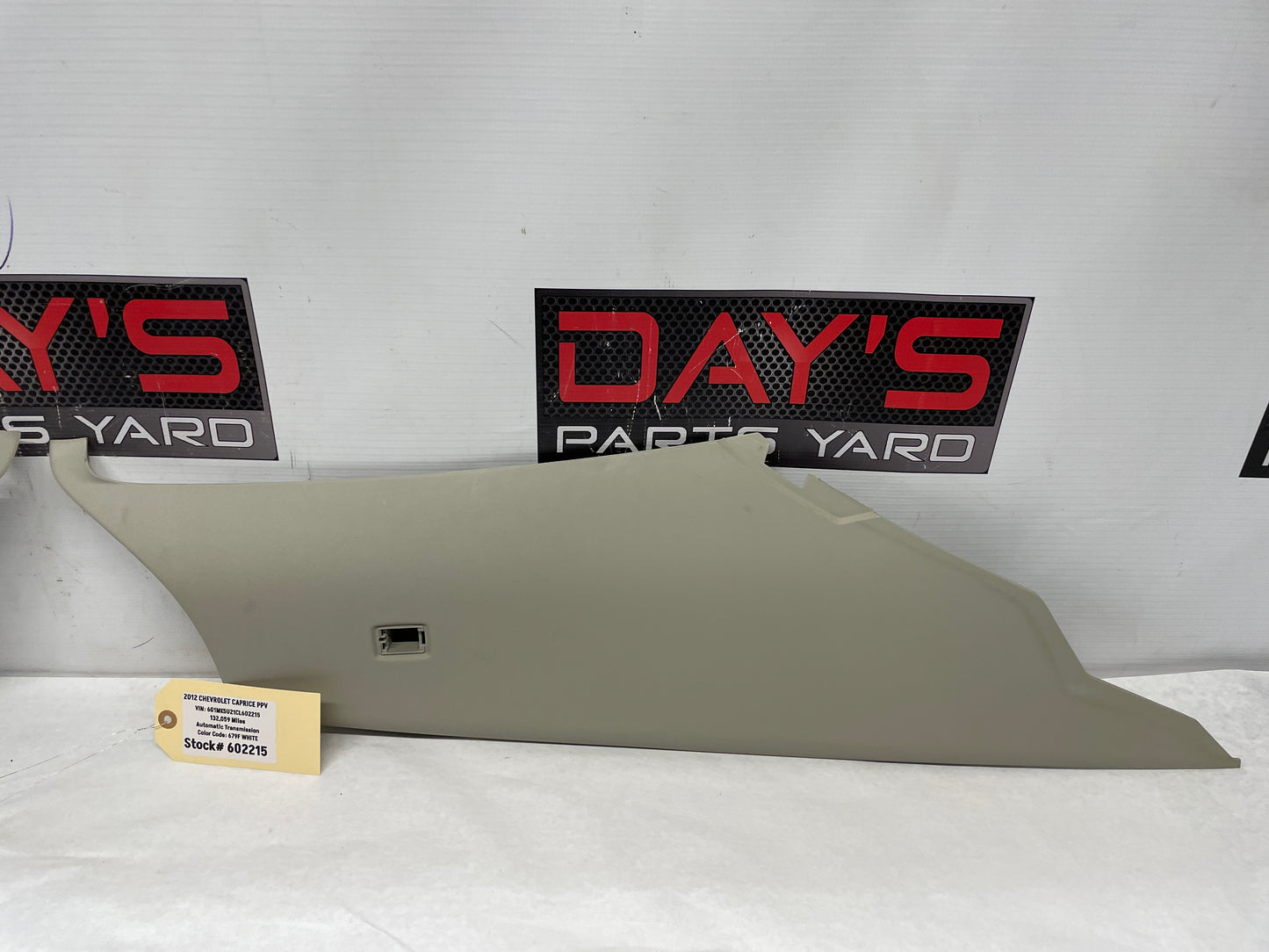 2012 Chevy Caprice PPV RH & LH Interior Quarter Panel C Pillar Trim OEM