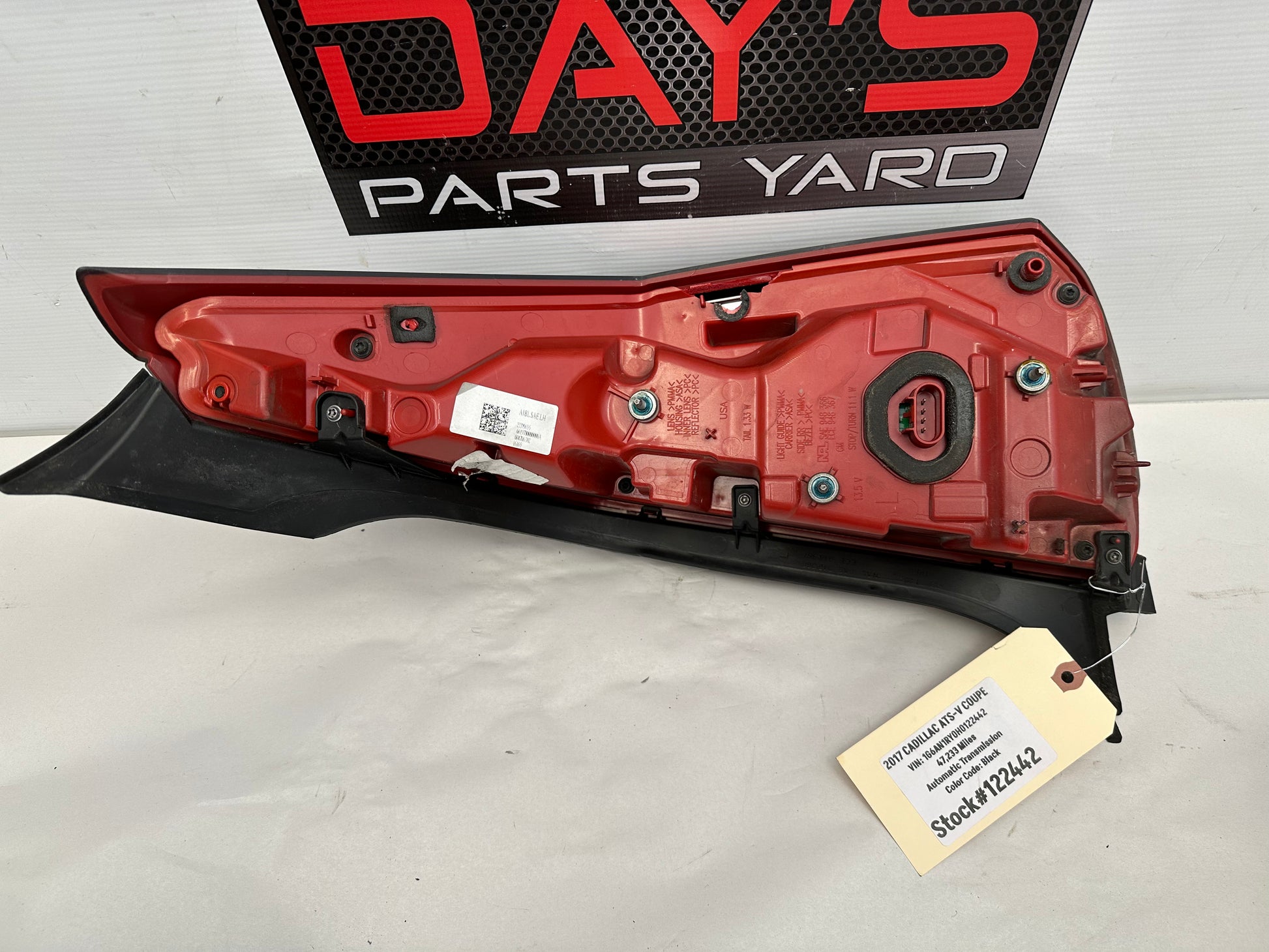 2017 Cadillac ATS-V Coupe RH & LH Tail Light Taillight OEM - Day's Parts Yard