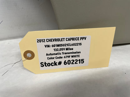 2012 Chevy Caprice PPV RH & LH Interior Quarter Panel C Pillar Trim OEM