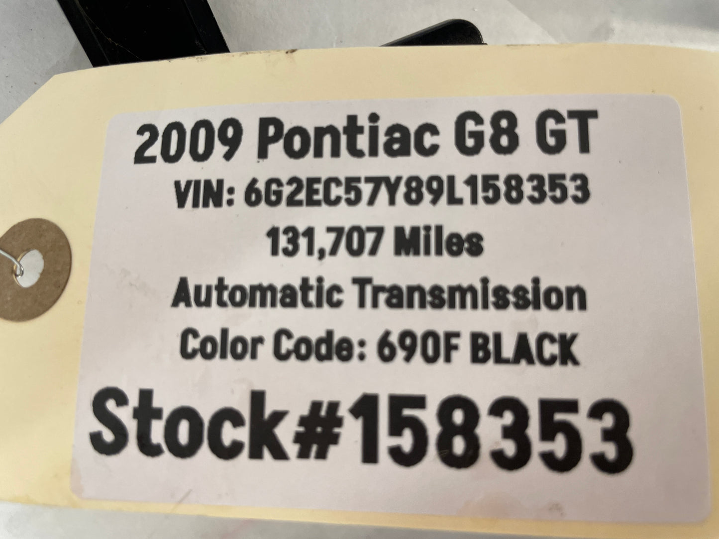 2009 Pontiac G8 GT Steering Wheel Clock Spring OEM