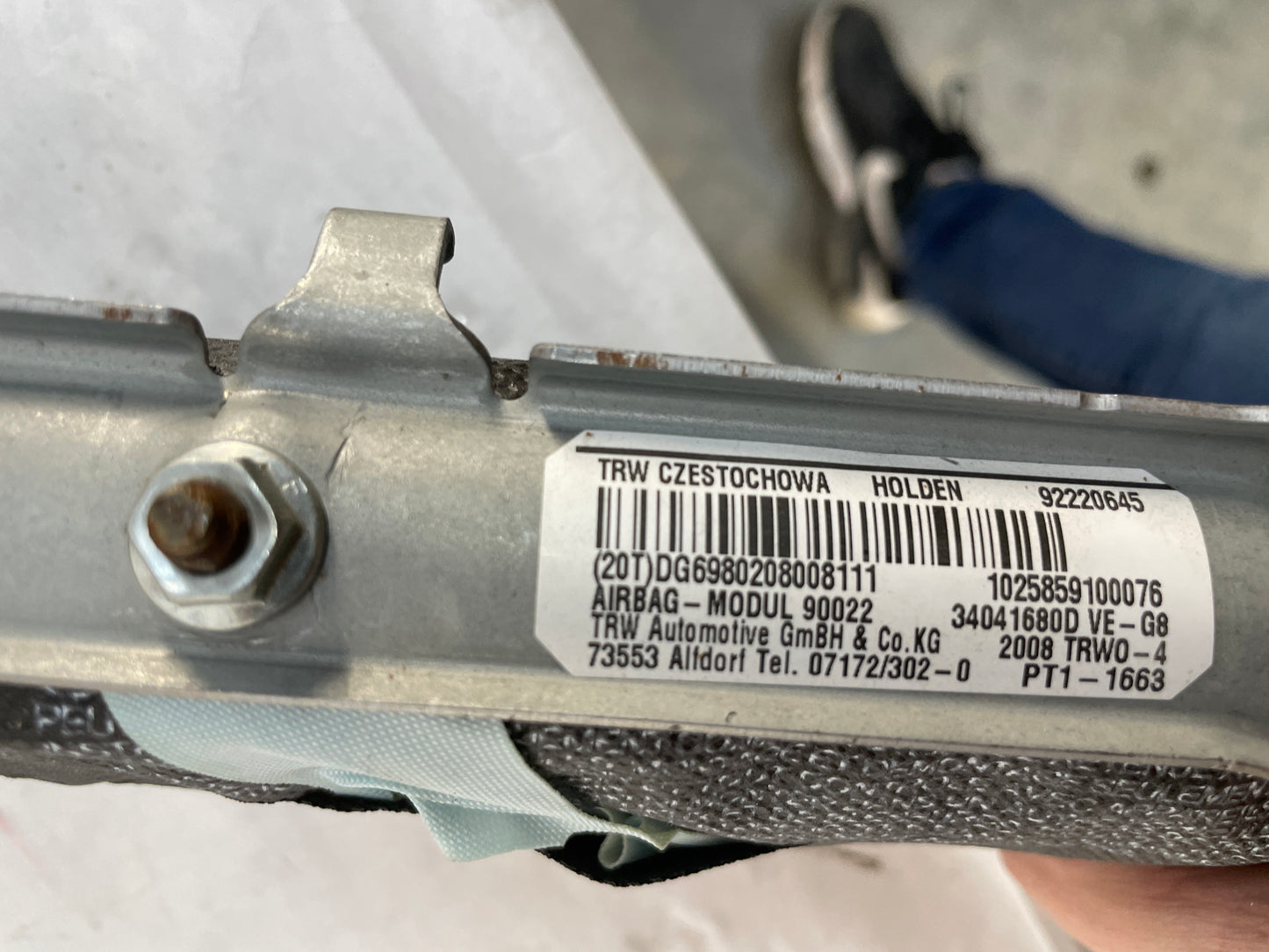 2009 Pontiac G8 GT RH & LH Curtain Head Air Bag Airbag OEM