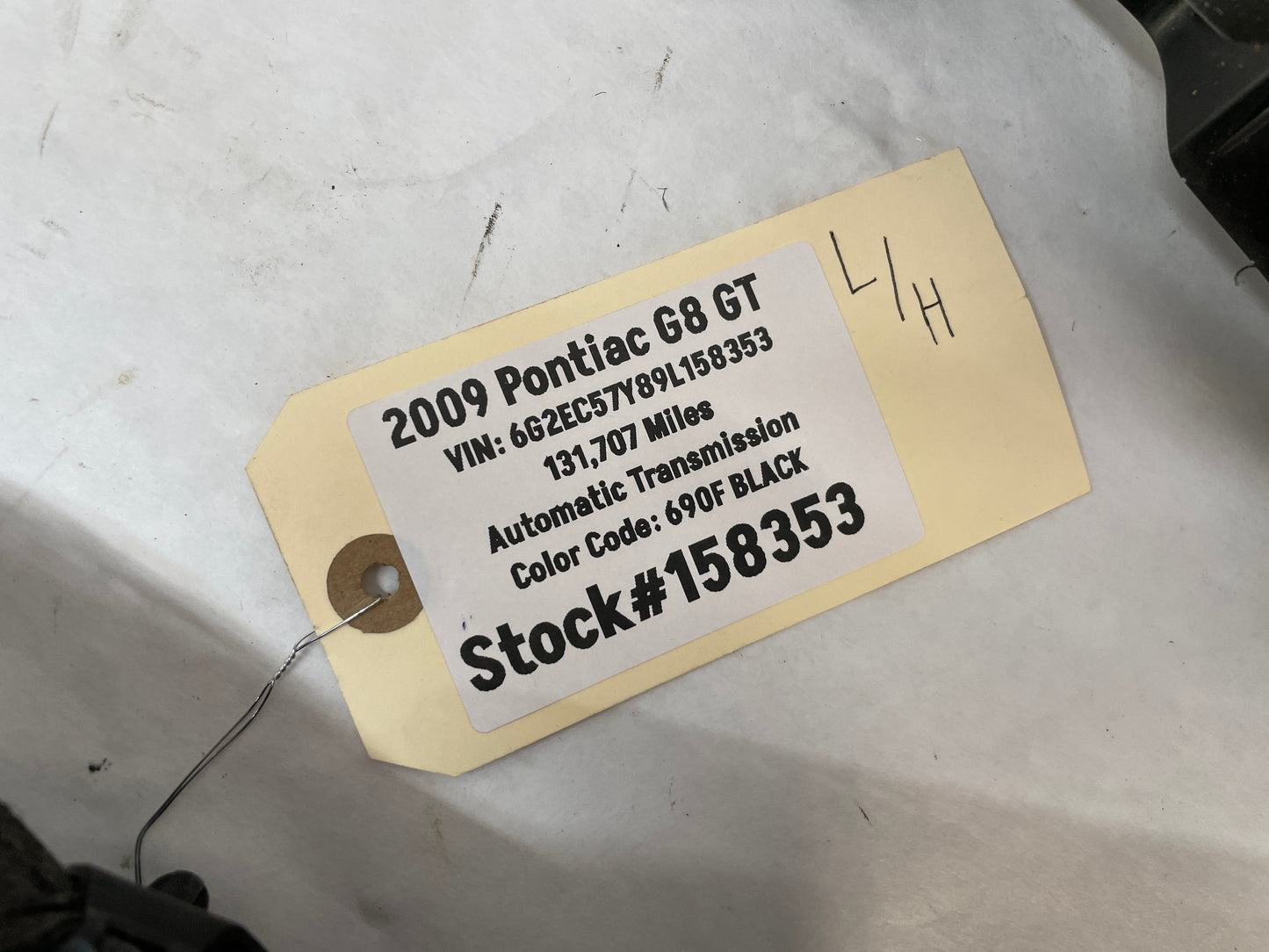 2009 Pontiac G8 GT RH & LH Curtain Head Air Bag Airbag OEM