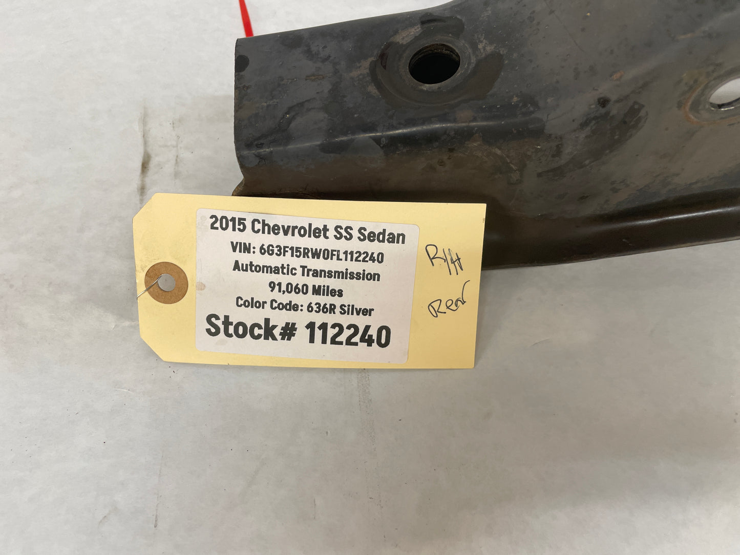 2015 Chevy SS Sedan RH Passenger Rear Suspension Lower Control Arm OEM