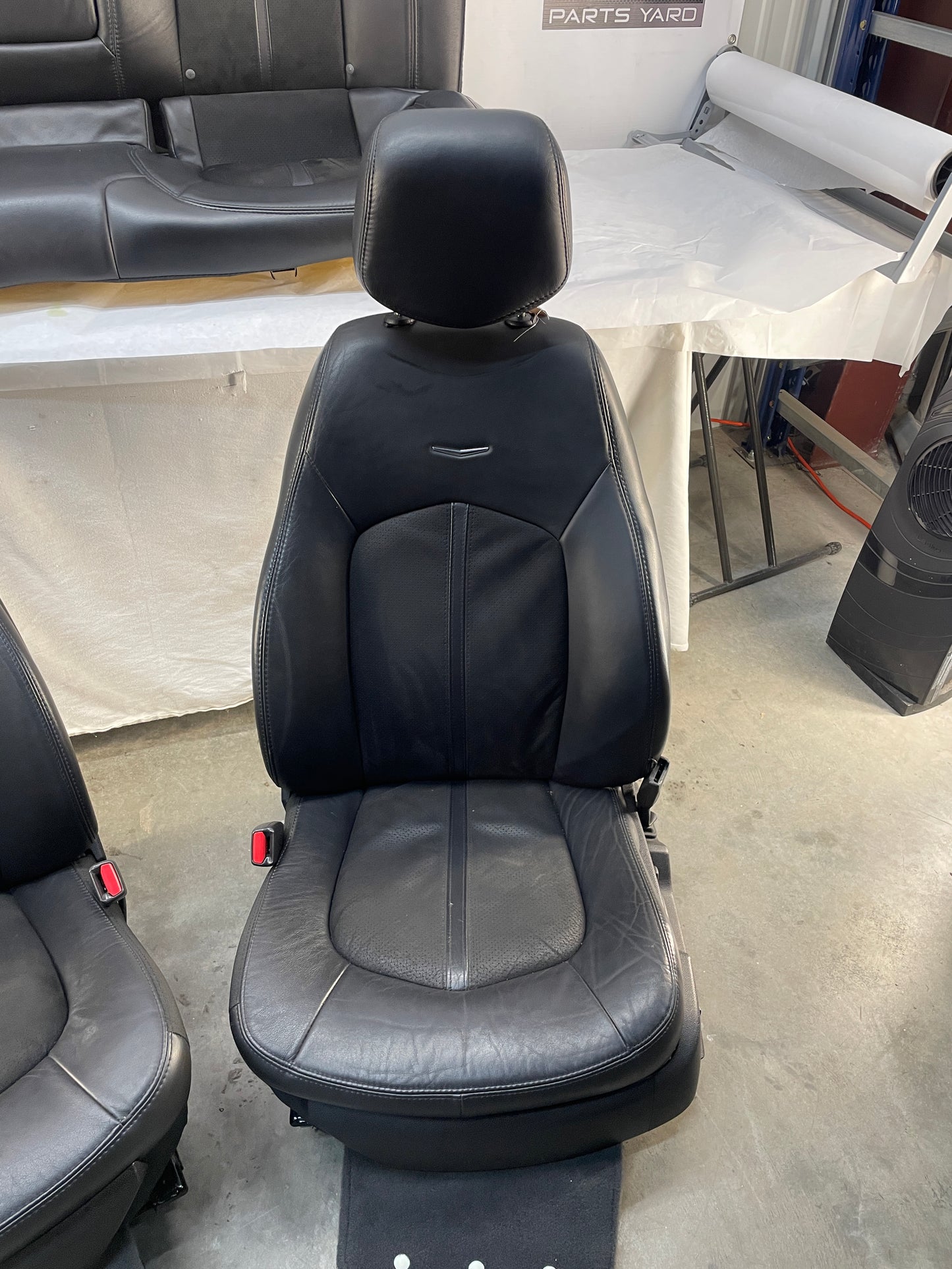 2009 Cadillac CTS-V Sedan Recaro Seats Leather Suede Front & Rear OEM - Day's Parts Yard