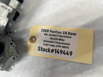 2008 Pontiac G8 Base Ignition w/ Clock Spring and Control Arms OEM - Day's Parts Yard