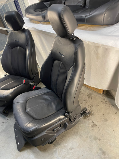 2009 Cadillac CTS-V Sedan Recaro Seats Leather Suede Front & Rear OEM - Day's Parts Yard