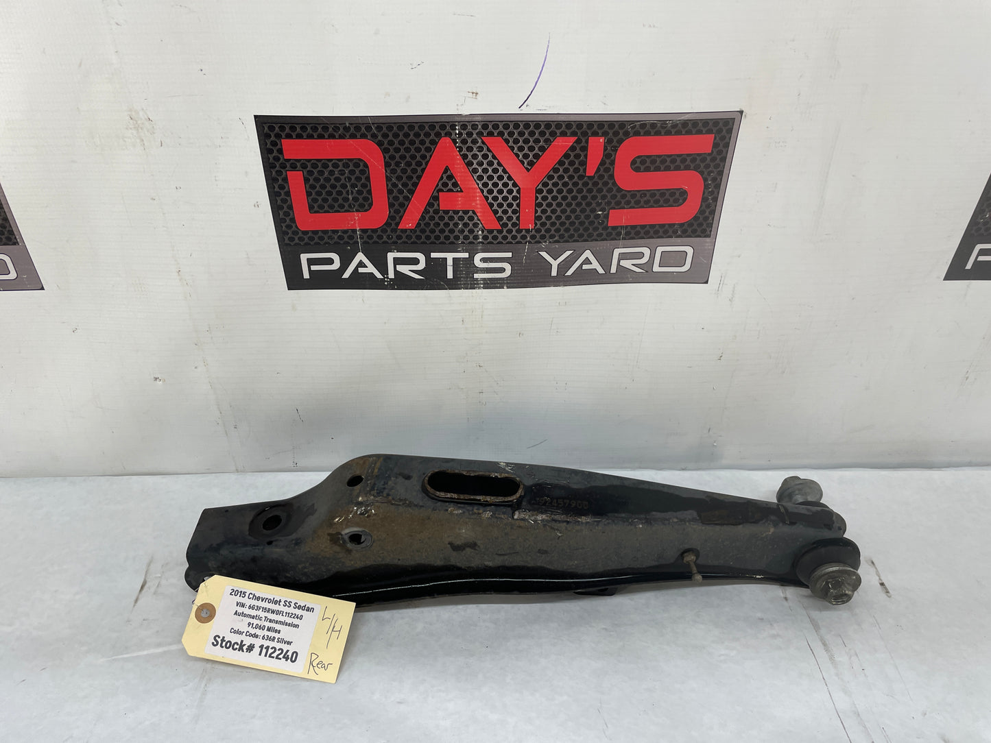 2015 Chevy SS Sedan LH Driver Rear Suspension Lower Control Arm OEM