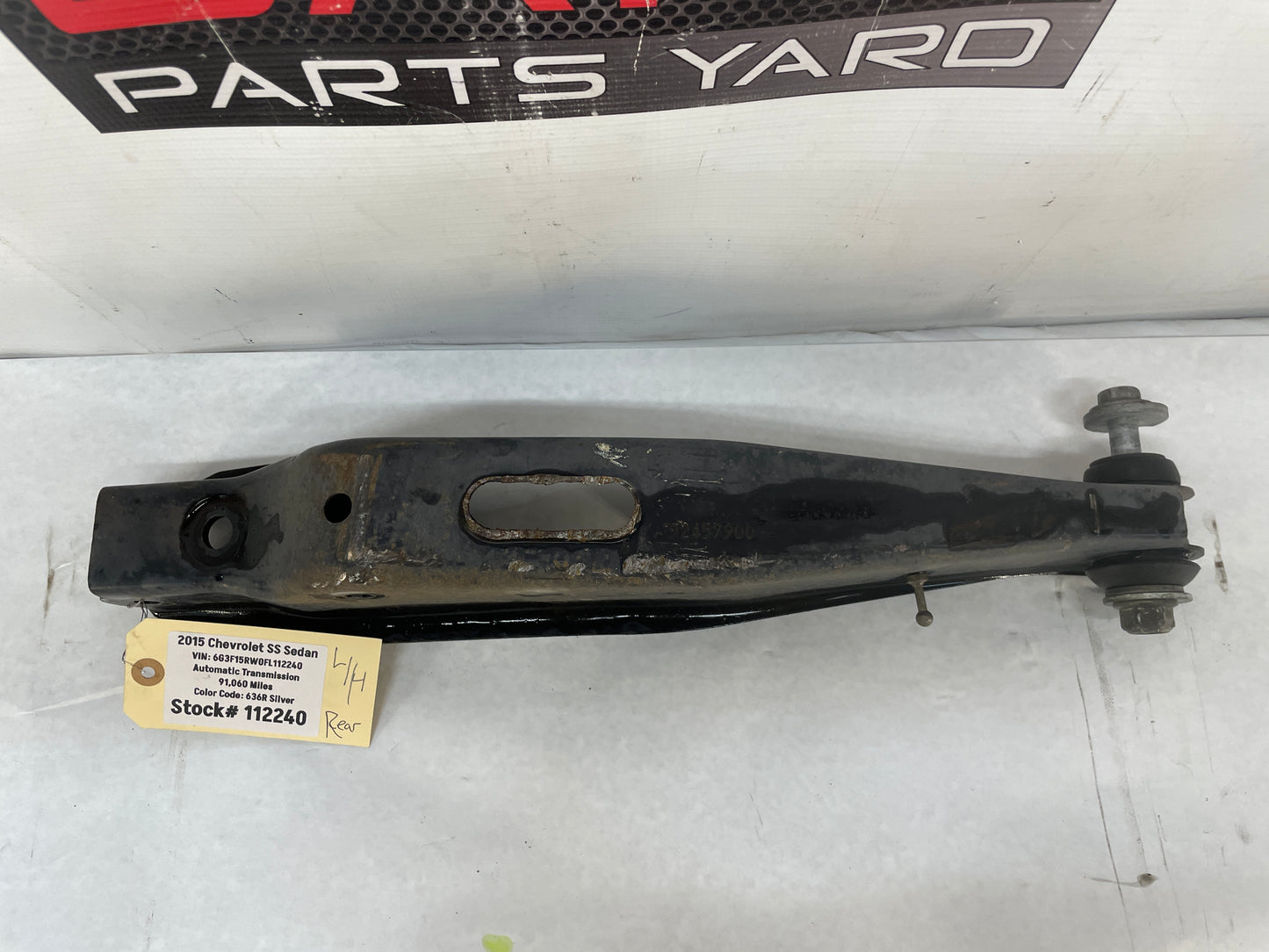 2015 Chevy SS Sedan LH Driver Rear Suspension Lower Control Arm OEM